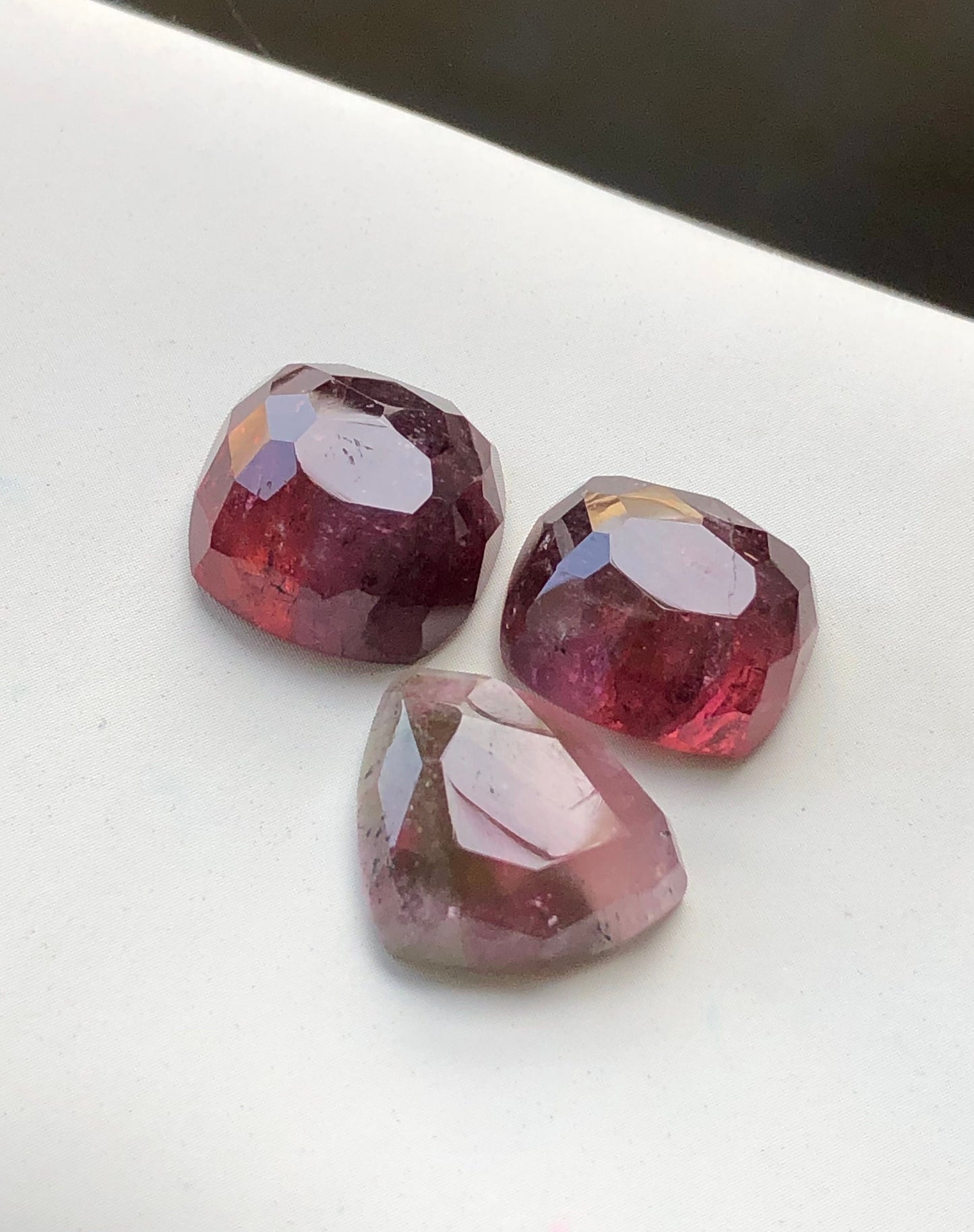 31.80 carats very beautiful top quality tourmaline rosecuts available for sale