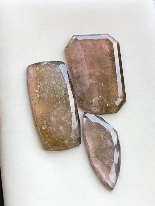 40 carats very beautiful natural tourmaline rosecuts available for sale