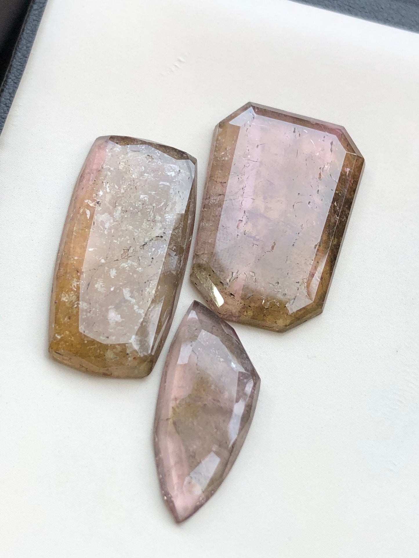 40 carats very beautiful natural tourmaline rosecuts available for sale