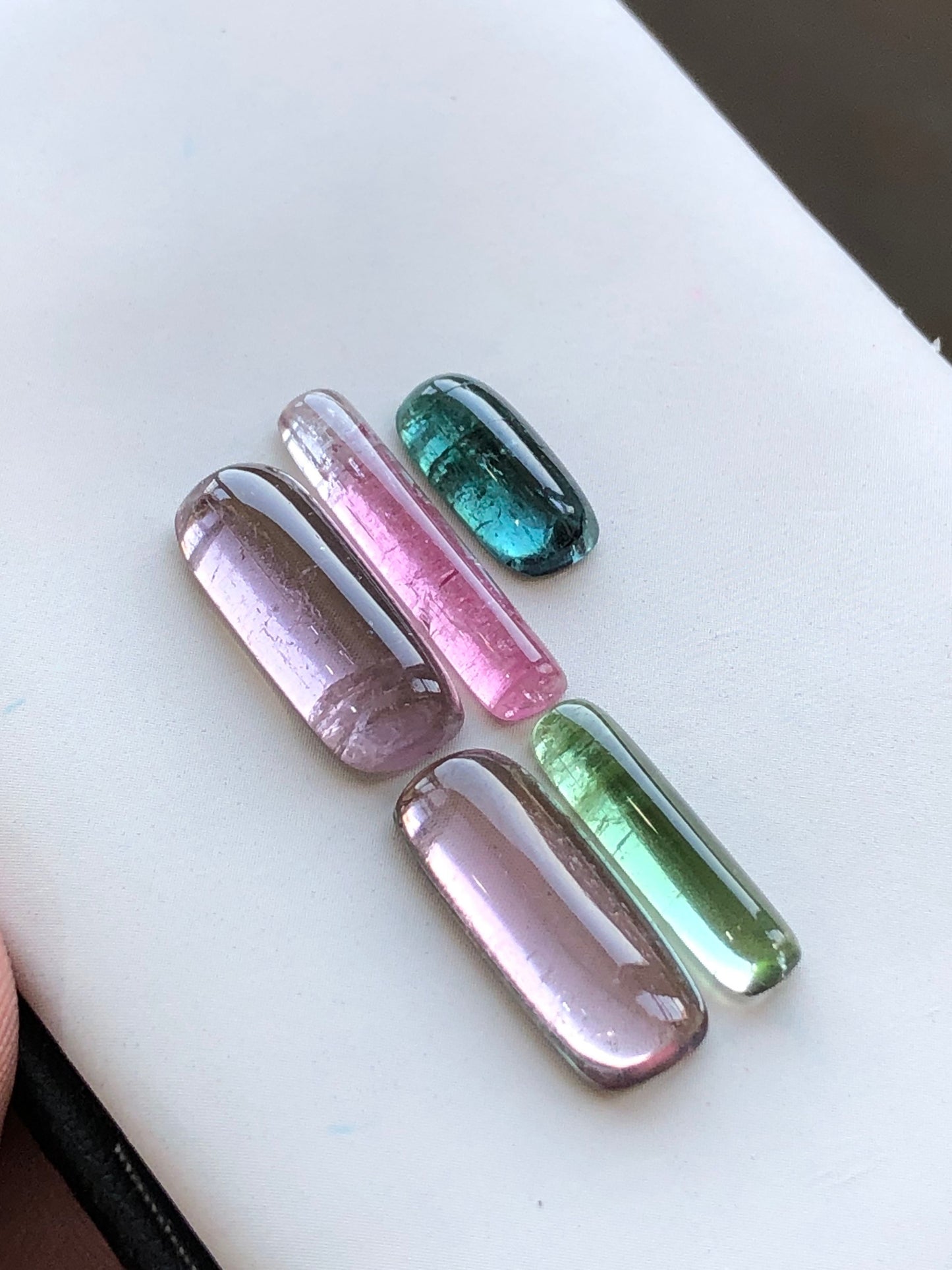 Natural tourmaline cabochons 19.40 carats