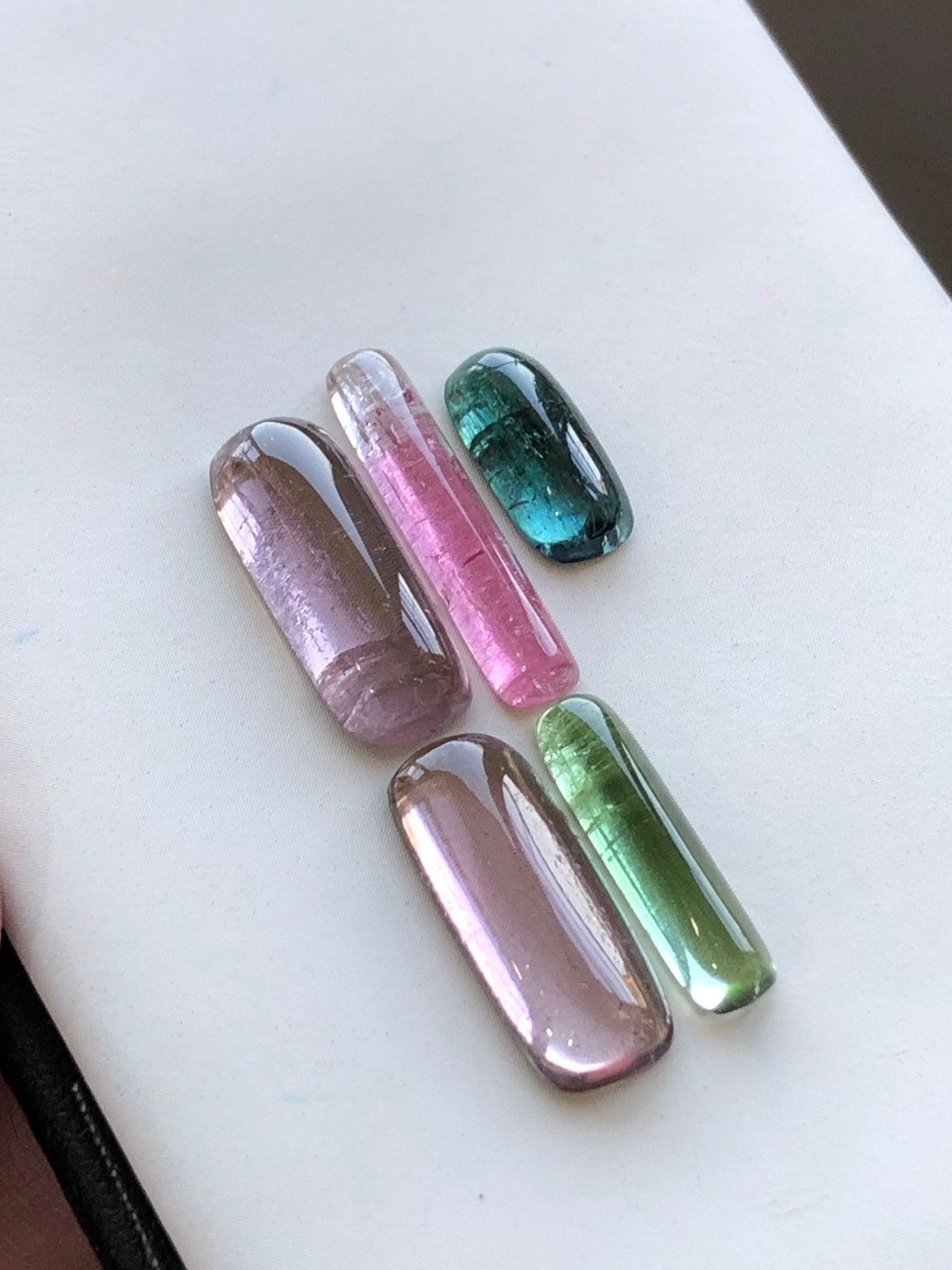 Natural tourmaline cabochons 19.40 carats