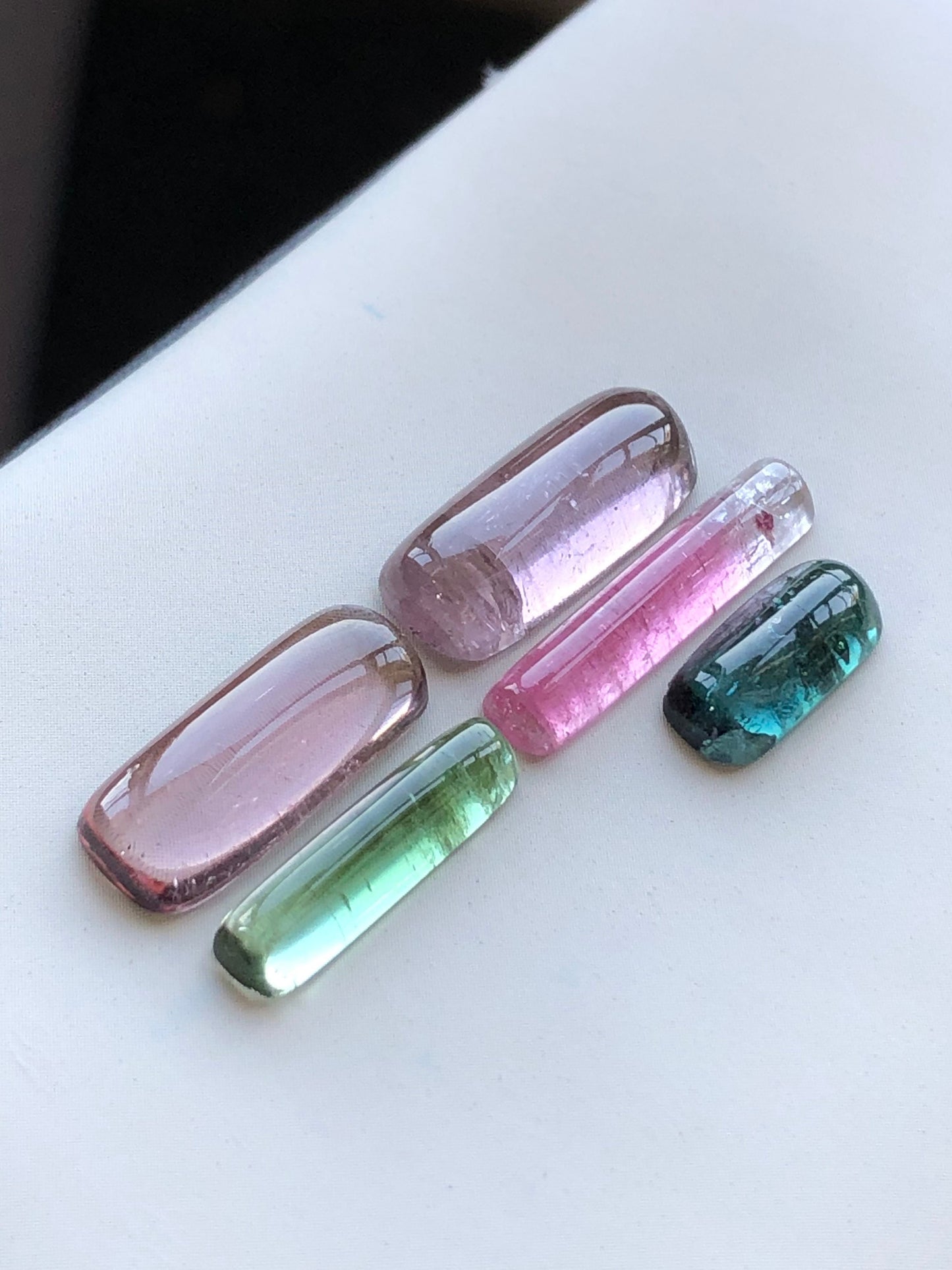 Natural tourmaline cabochons 19.40 carats