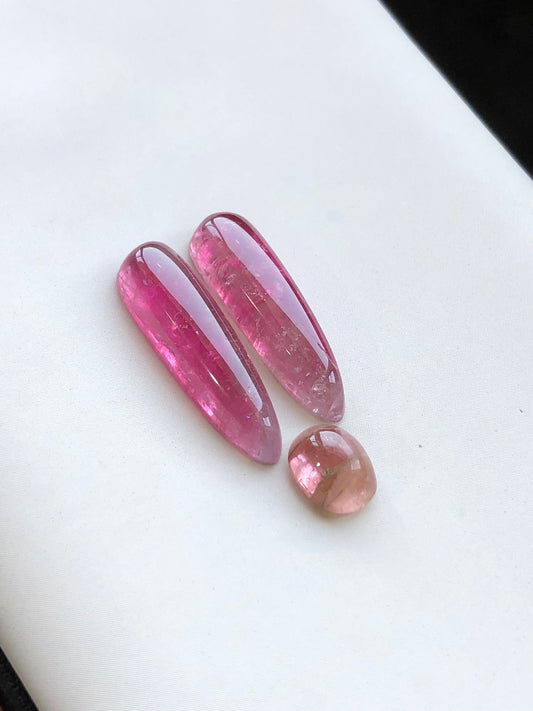 21 carat very beautiful natural tourmaline pairs set available for sale