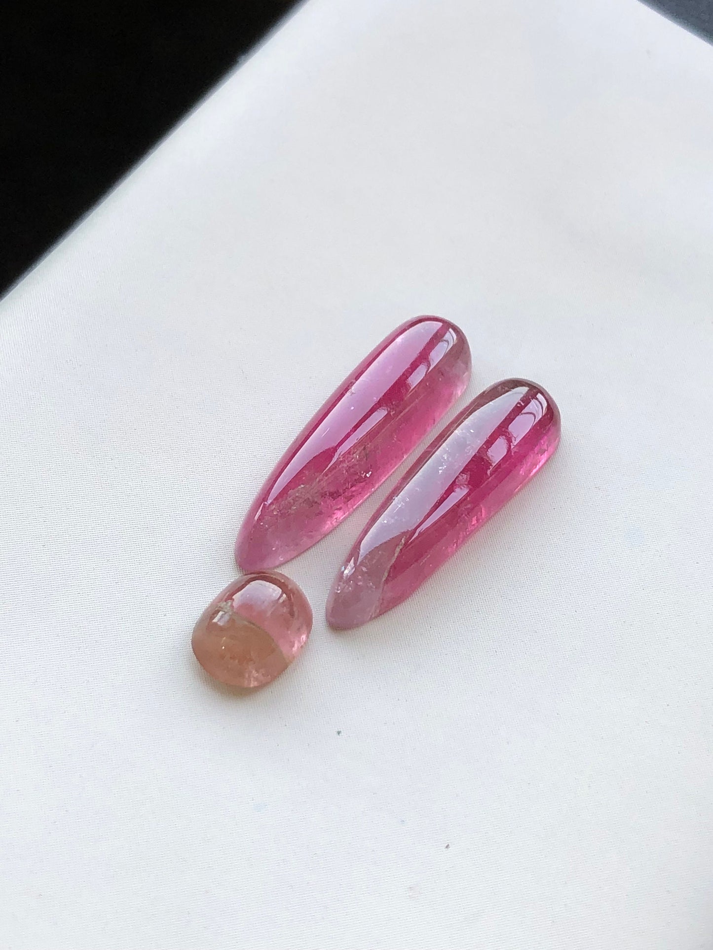 21 carat very beautiful natural tourmaline pairs set available for sale