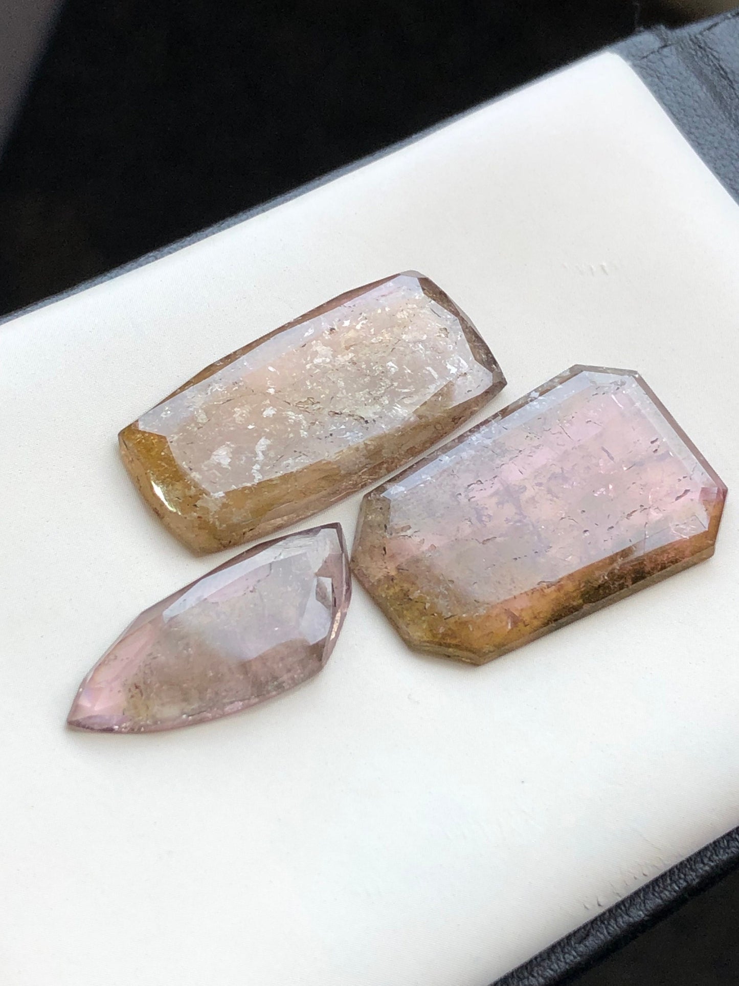 40 carats very beautiful natural tourmaline rosecuts available for sale