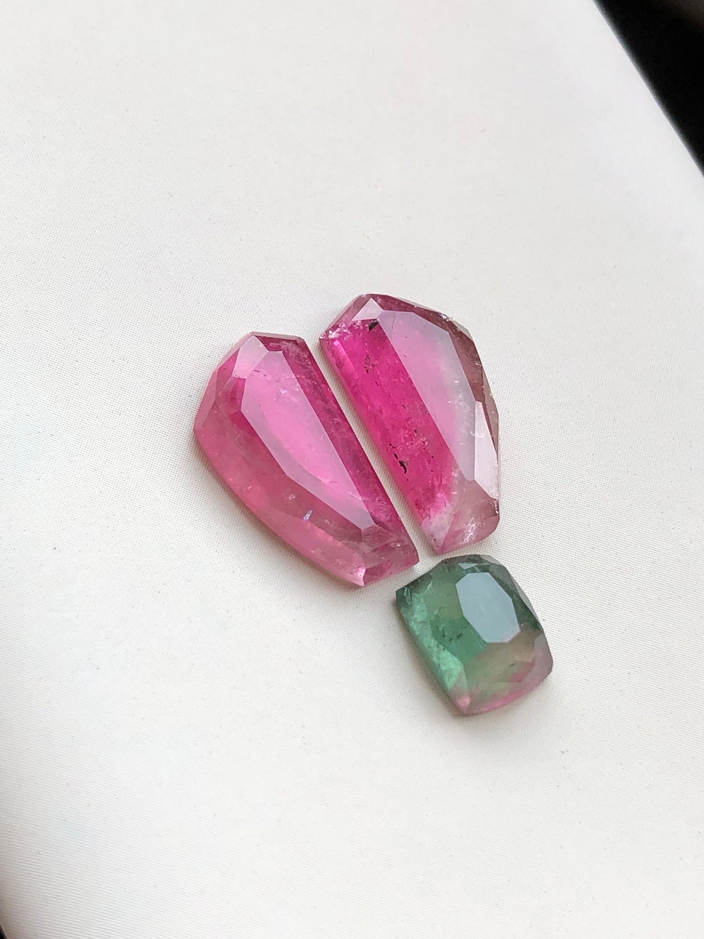 11 carat very beautiful natural top quality tourmaline pair set available for sale