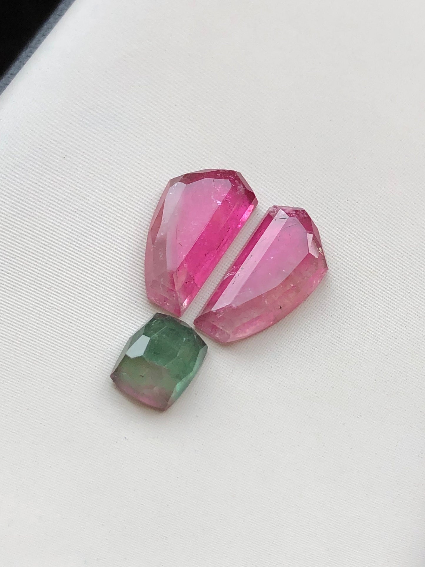 11 carat very beautiful natural top quality tourmaline pair set available for sale