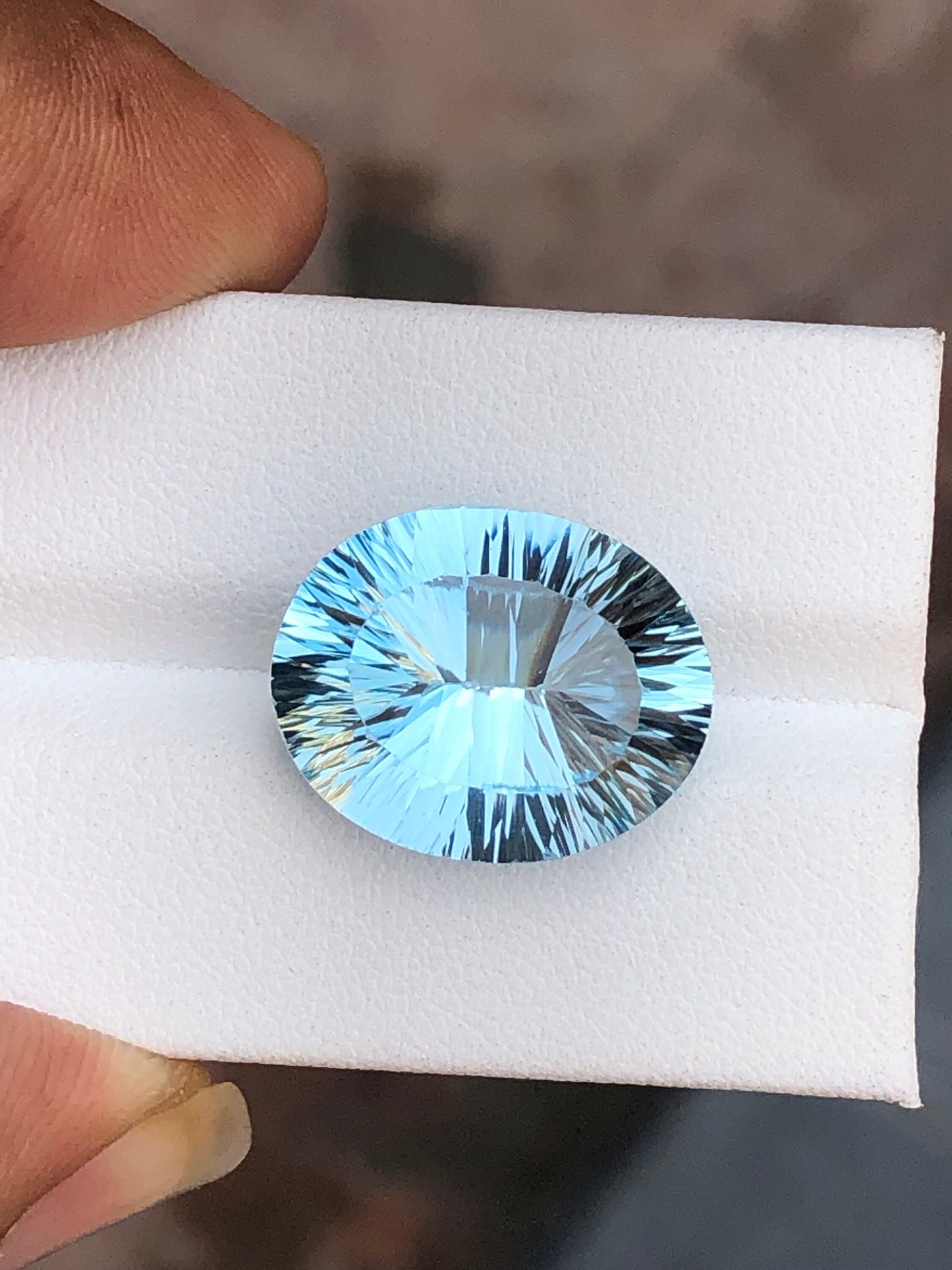 16.55 carat very beautiful top quality faceted topaz available for sale