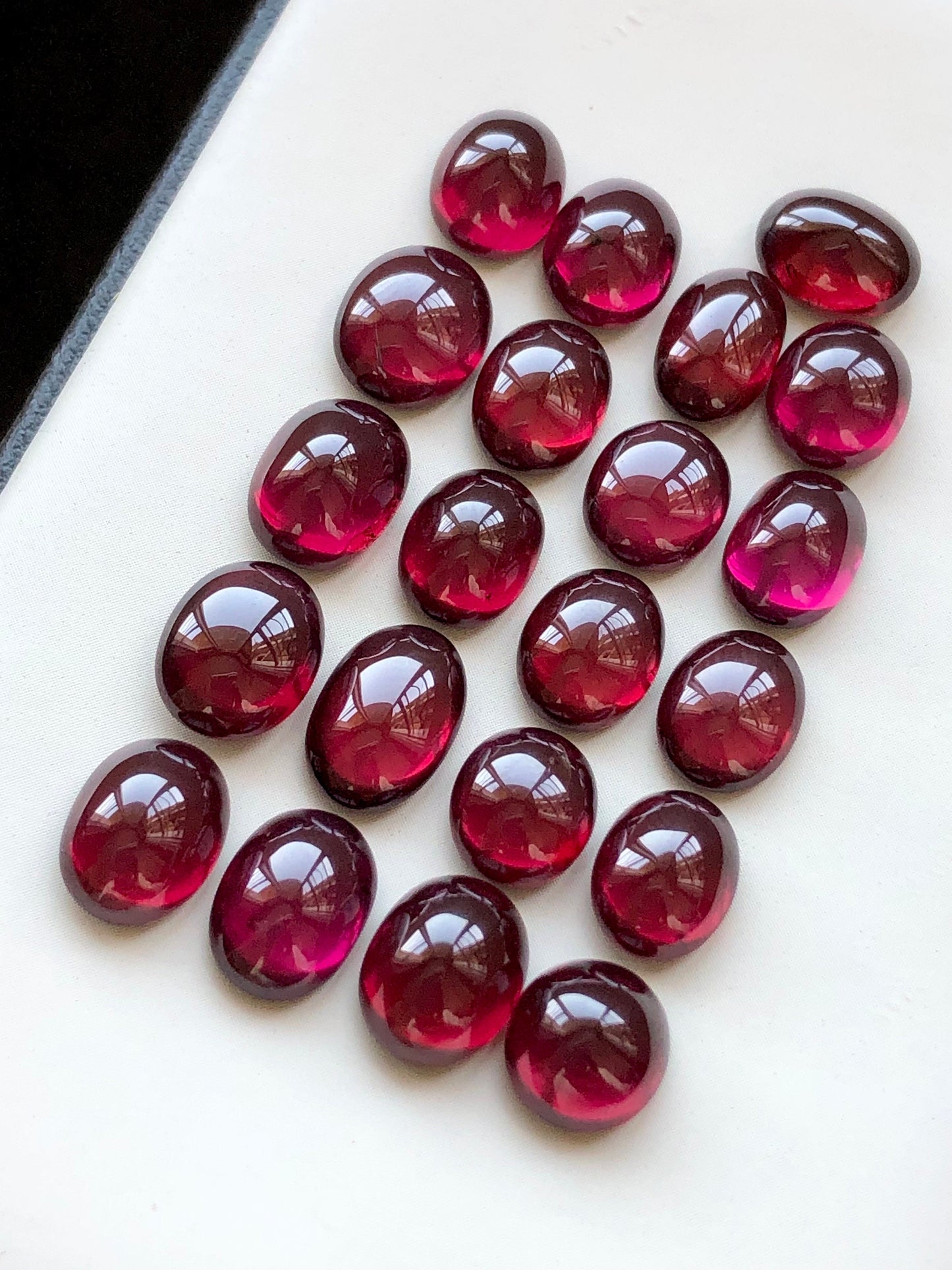 Rhodolite garnet cabochons 60 carats