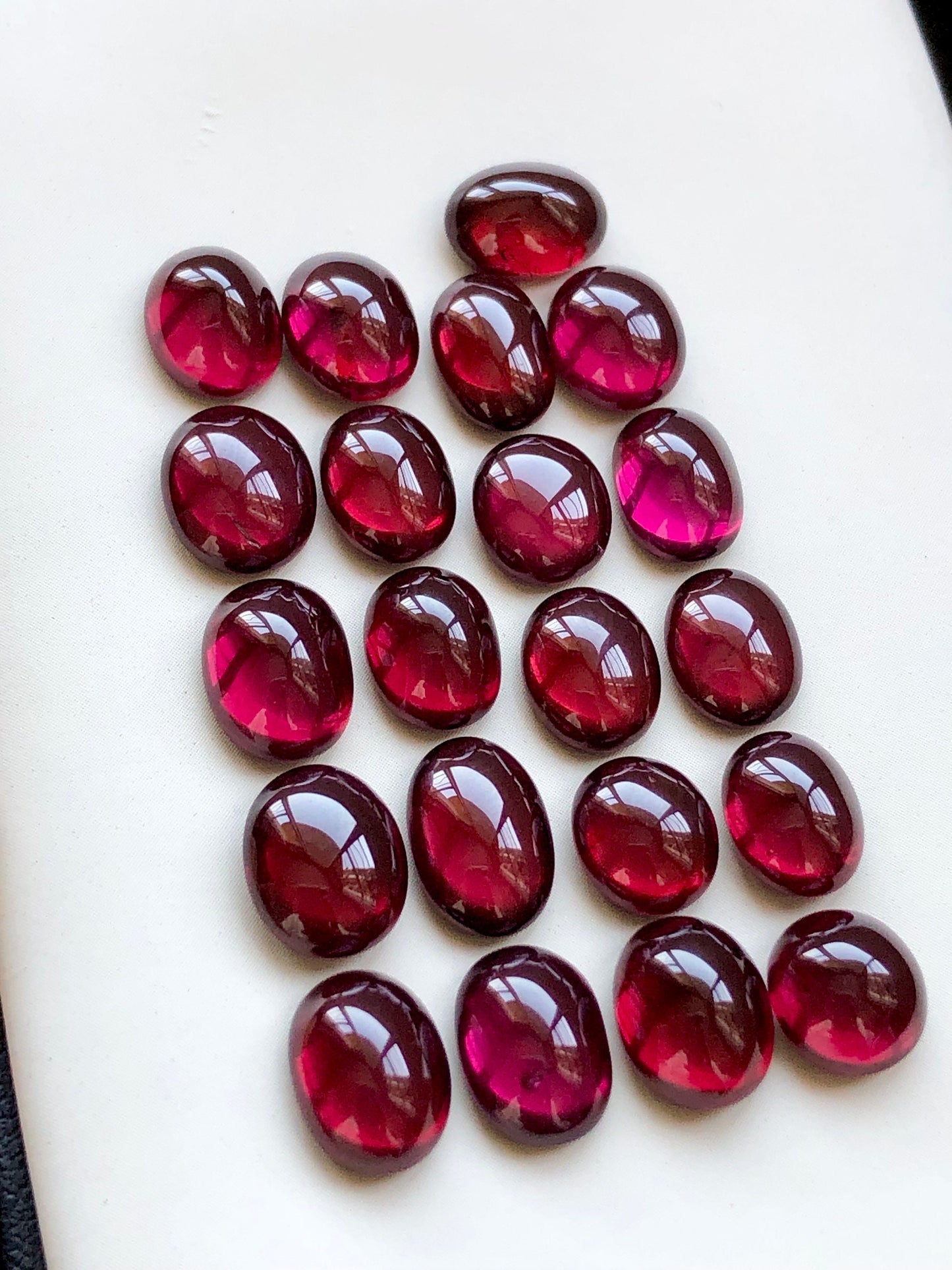 Rhodolite garnet cabochons 60 carats