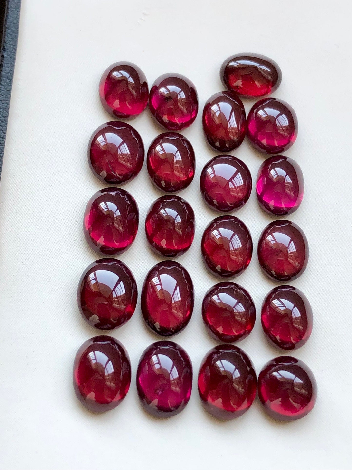 Rhodolite garnet cabochons 60 carats