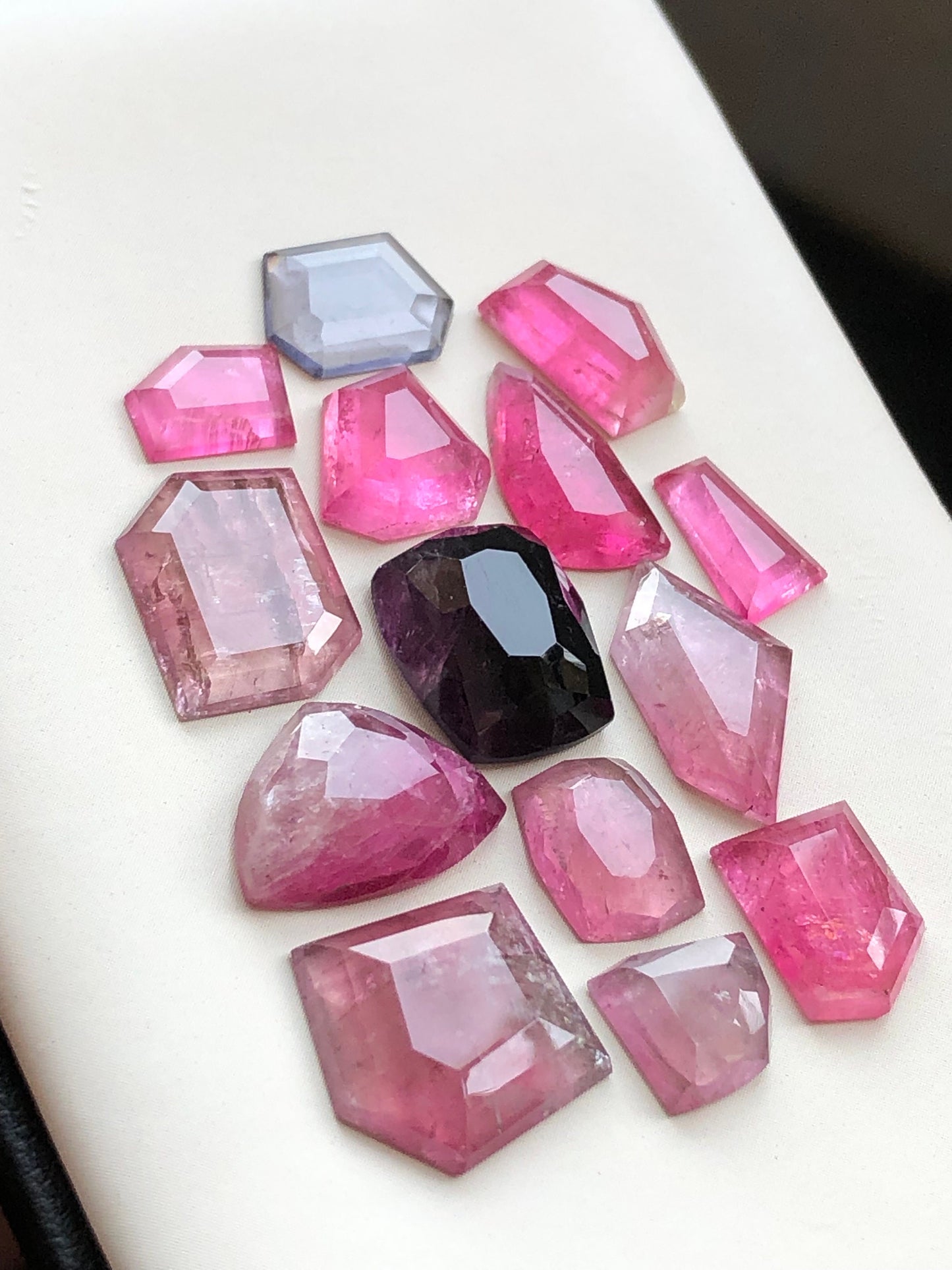 Tourmaline rose cuts mix shapes 42.45 carats natural origin Afghanistan available for jewellery