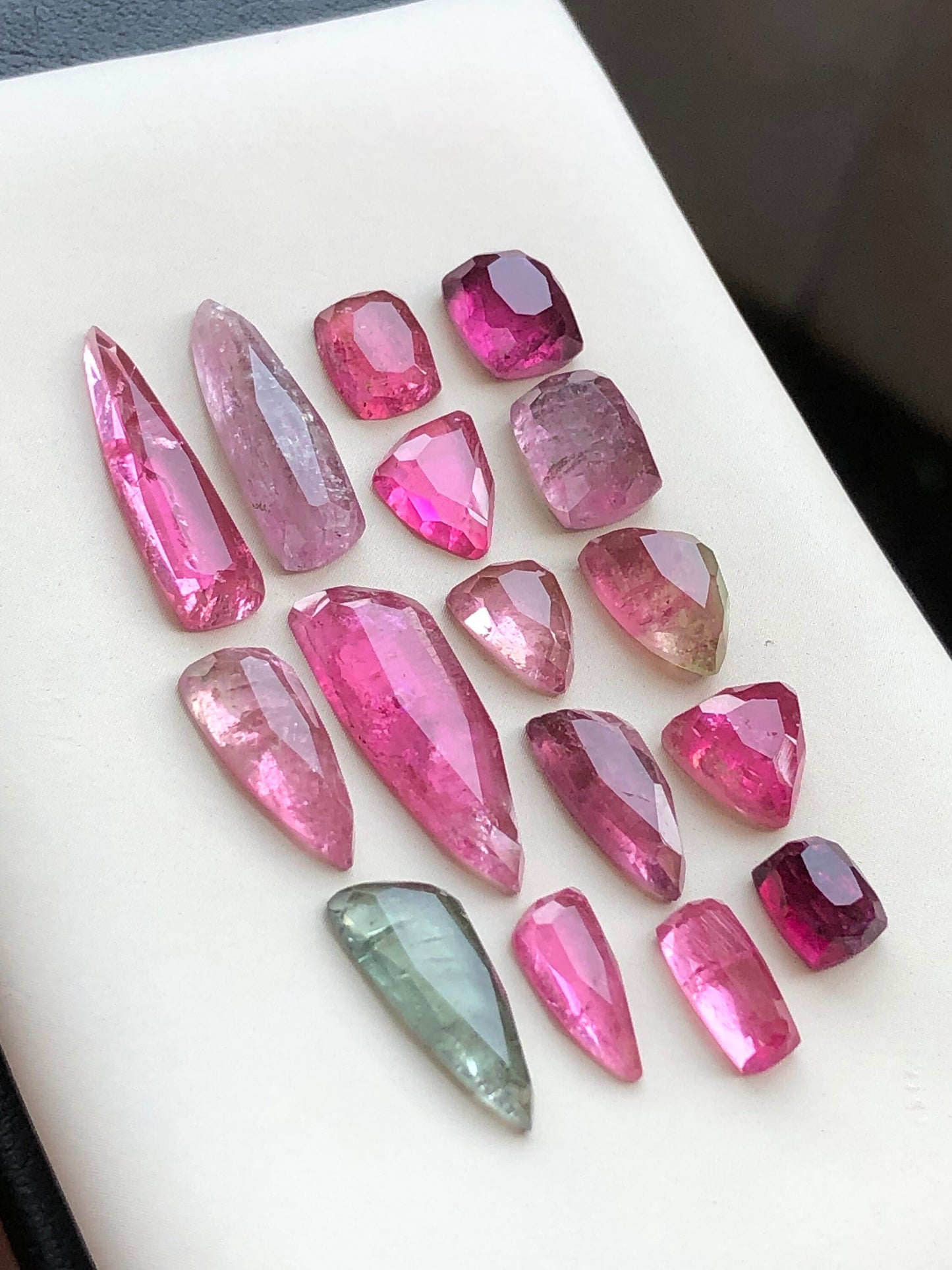 33.60 carats very beautiful natural tourmaline rosecuts available for sale