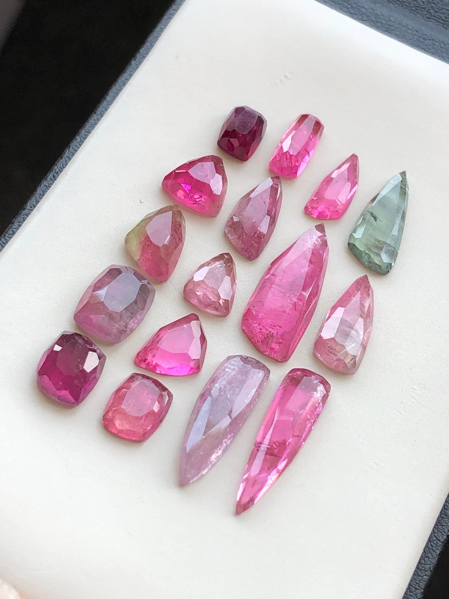 33.60 carats very beautiful natural tourmaline rosecuts available for sale