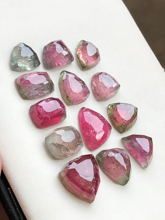 natural tourmaline rose cuts available flat back origin Afghanistan