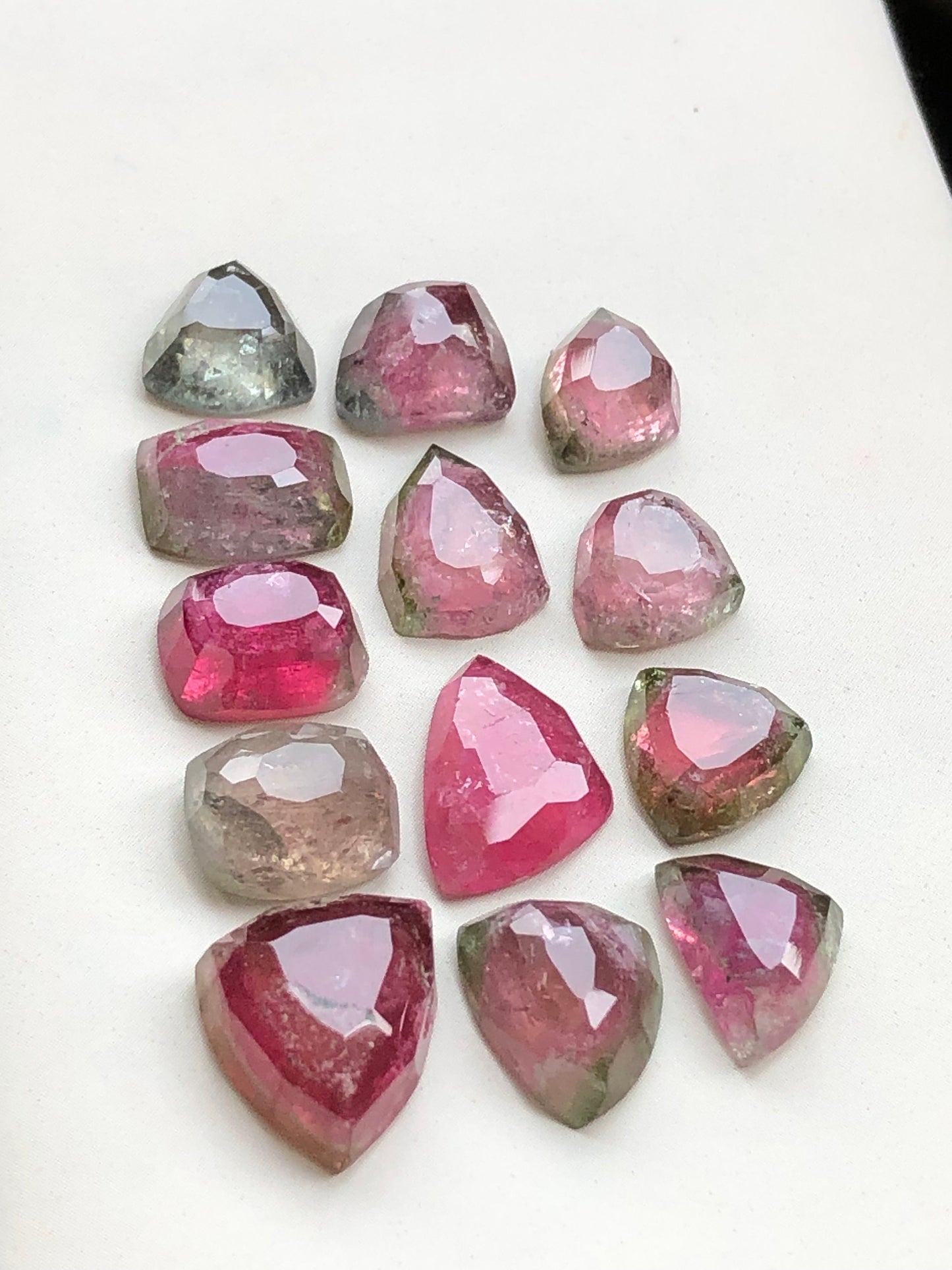 natural tourmaline rose cuts available flat back origin Afghanistan