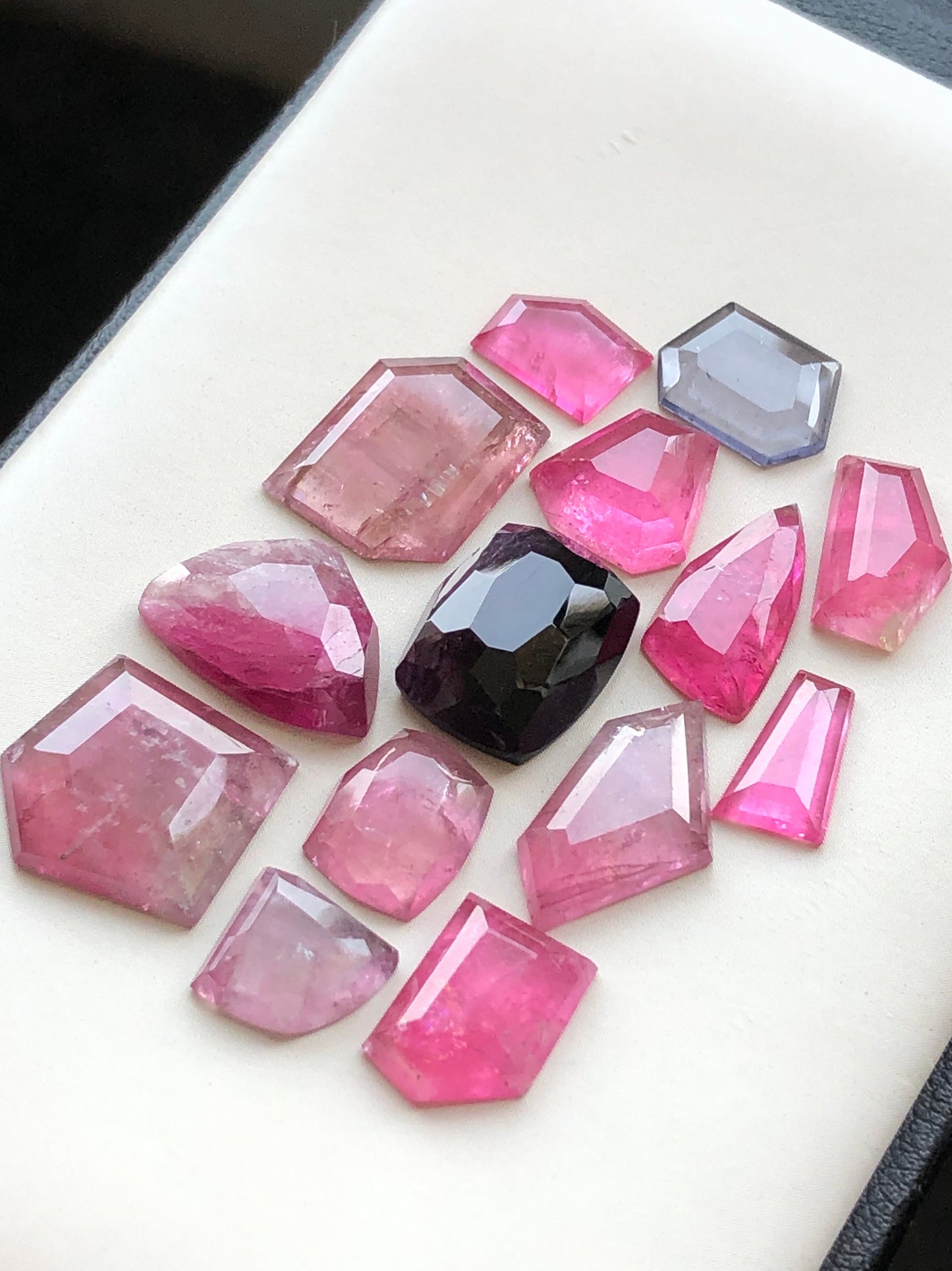 Tourmaline rose cuts mix shapes 42.45 carats natural origin Afghanistan available for jewellery