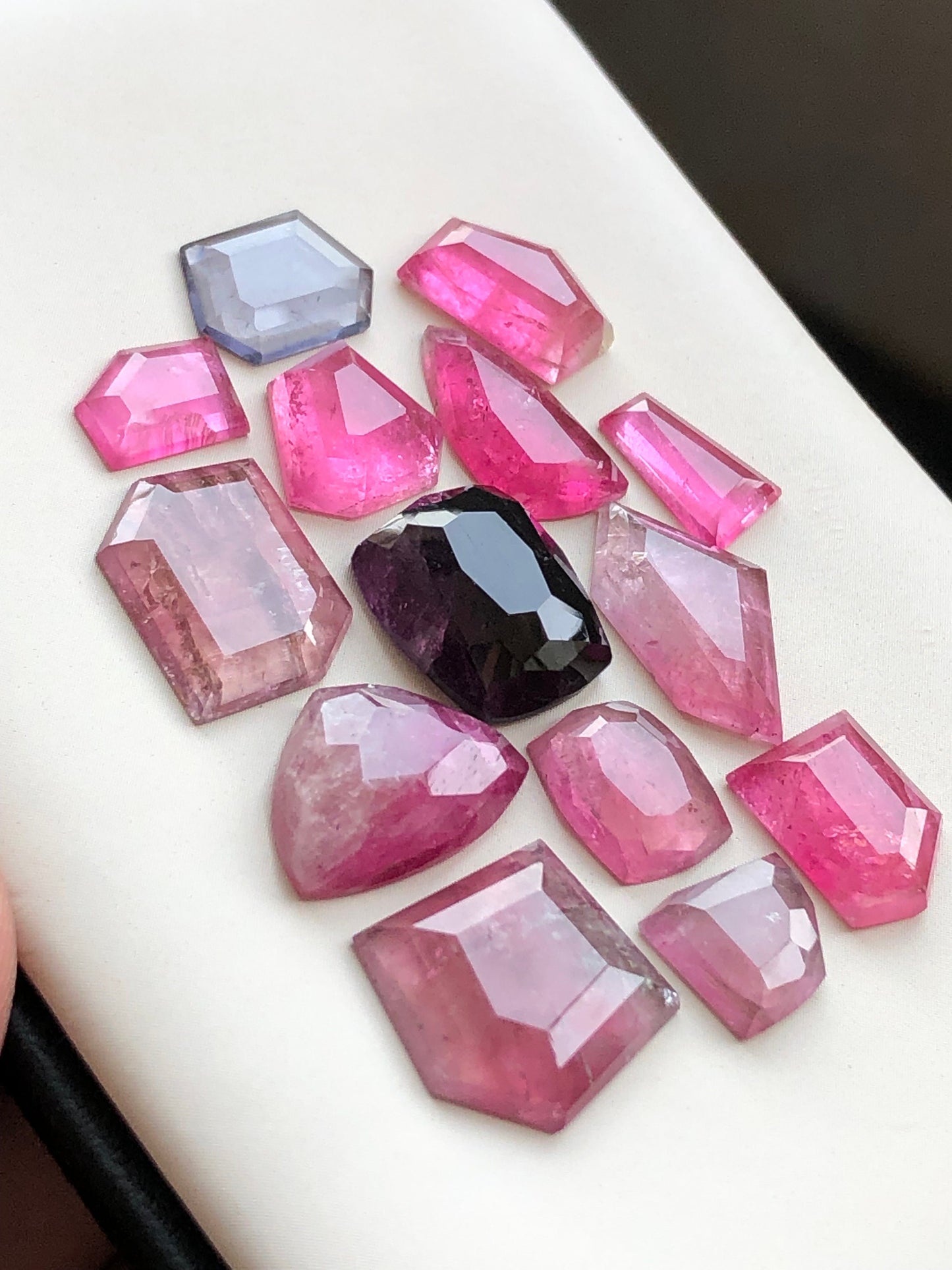 Tourmaline rose cuts mix shapes 42.45 carats natural origin Afghanistan available for jewellery