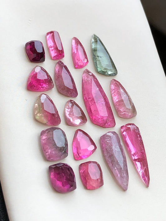 33.60 carats very beautiful natural tourmaline rosecuts available for sale