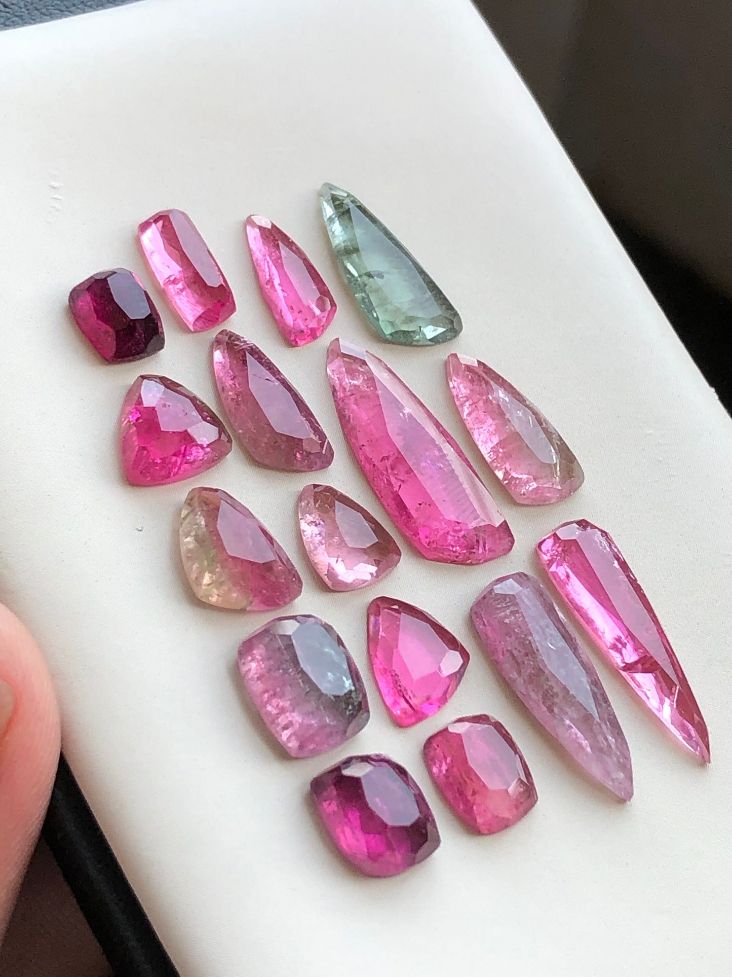 33.60 carats very beautiful natural tourmaline rosecuts available for sale