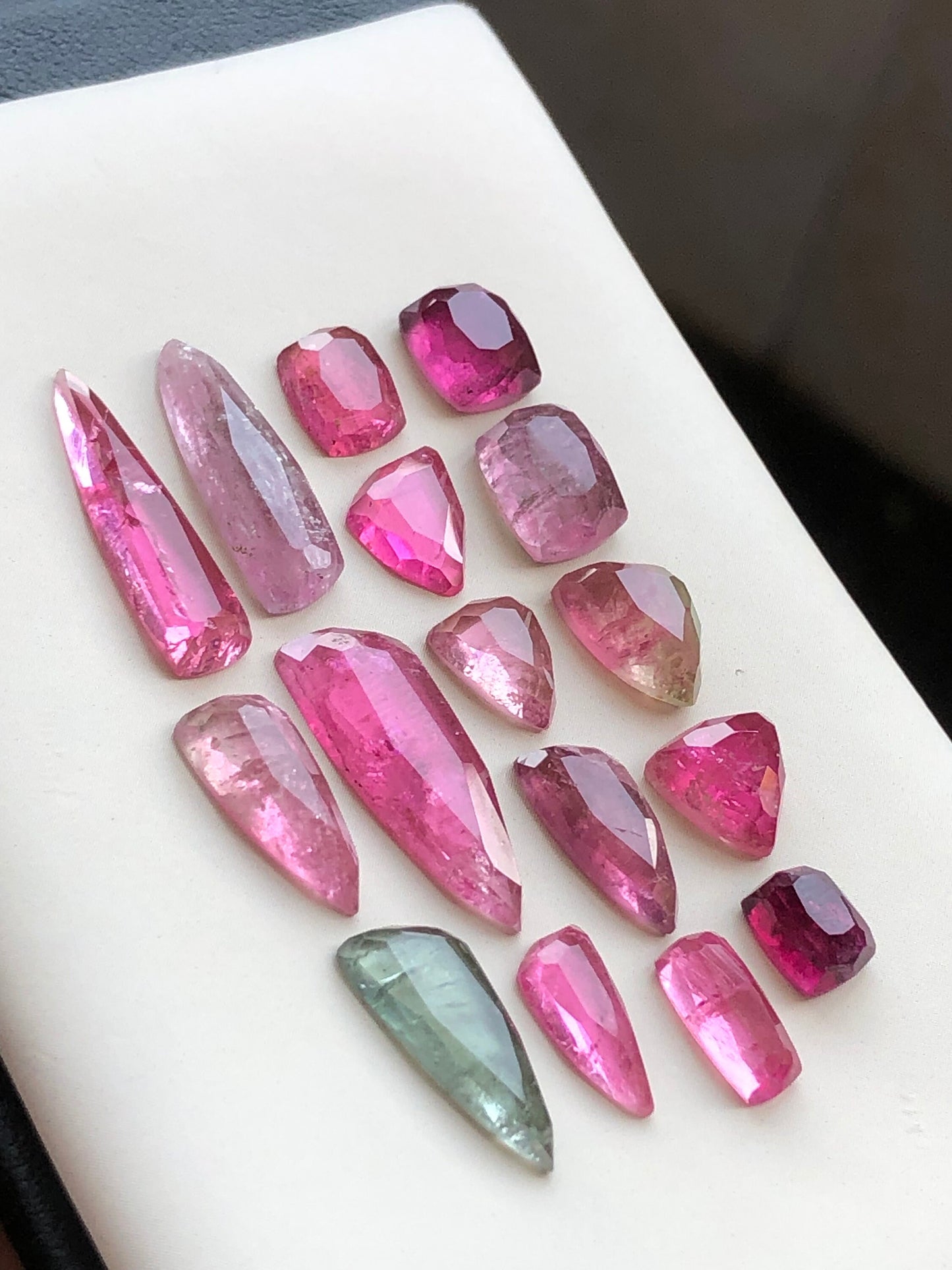 33.60 carats very beautiful natural tourmaline rosecuts available for sale