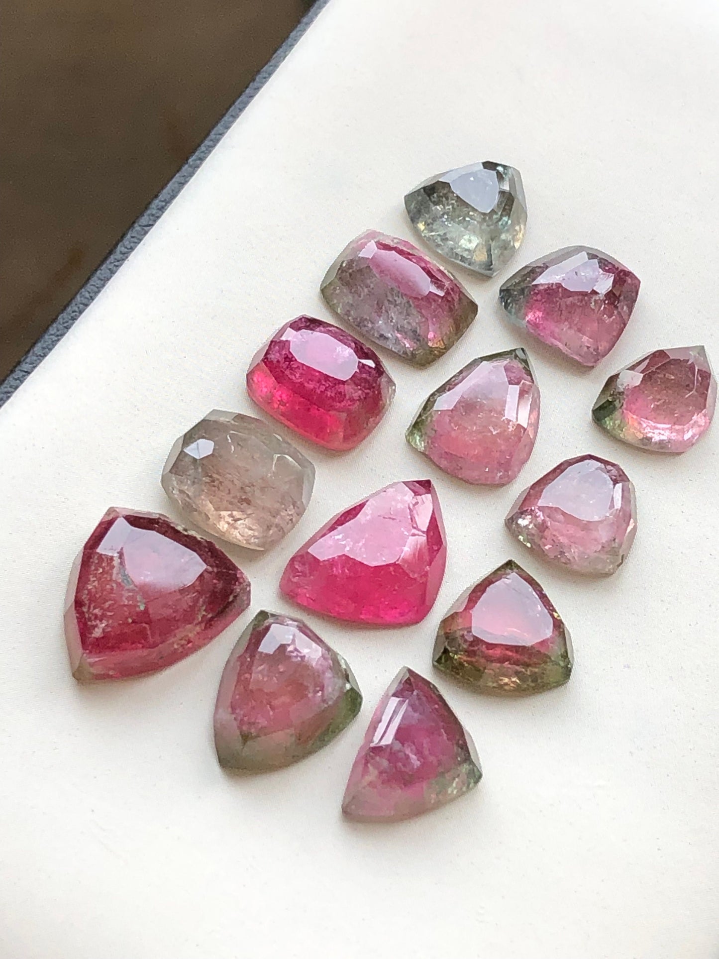 natural tourmaline rose cuts available flat back origin Afghanistan