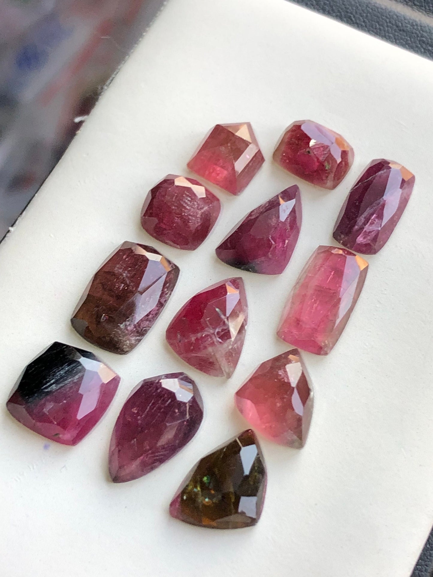 45.20 carats very beautiful natural top quality tourmaline rosecuts available for sale