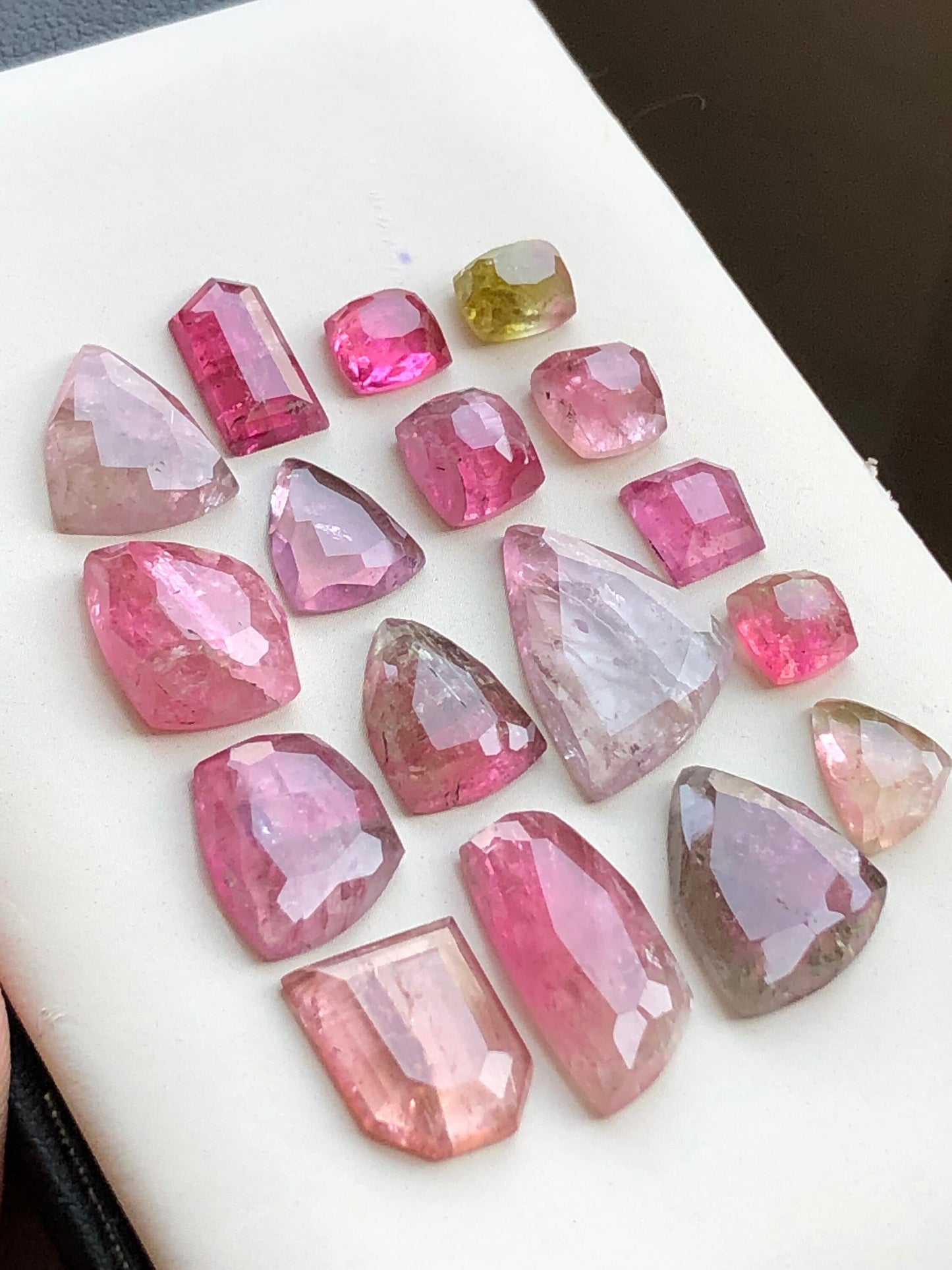 45 carats very beautiful natural tourmaline rosecuts available for sale