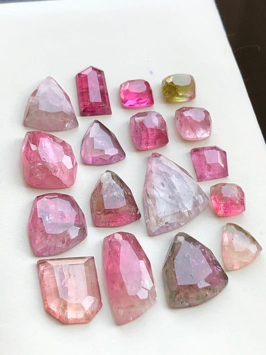 45 carats very beautiful natural tourmaline rosecuts available for sale