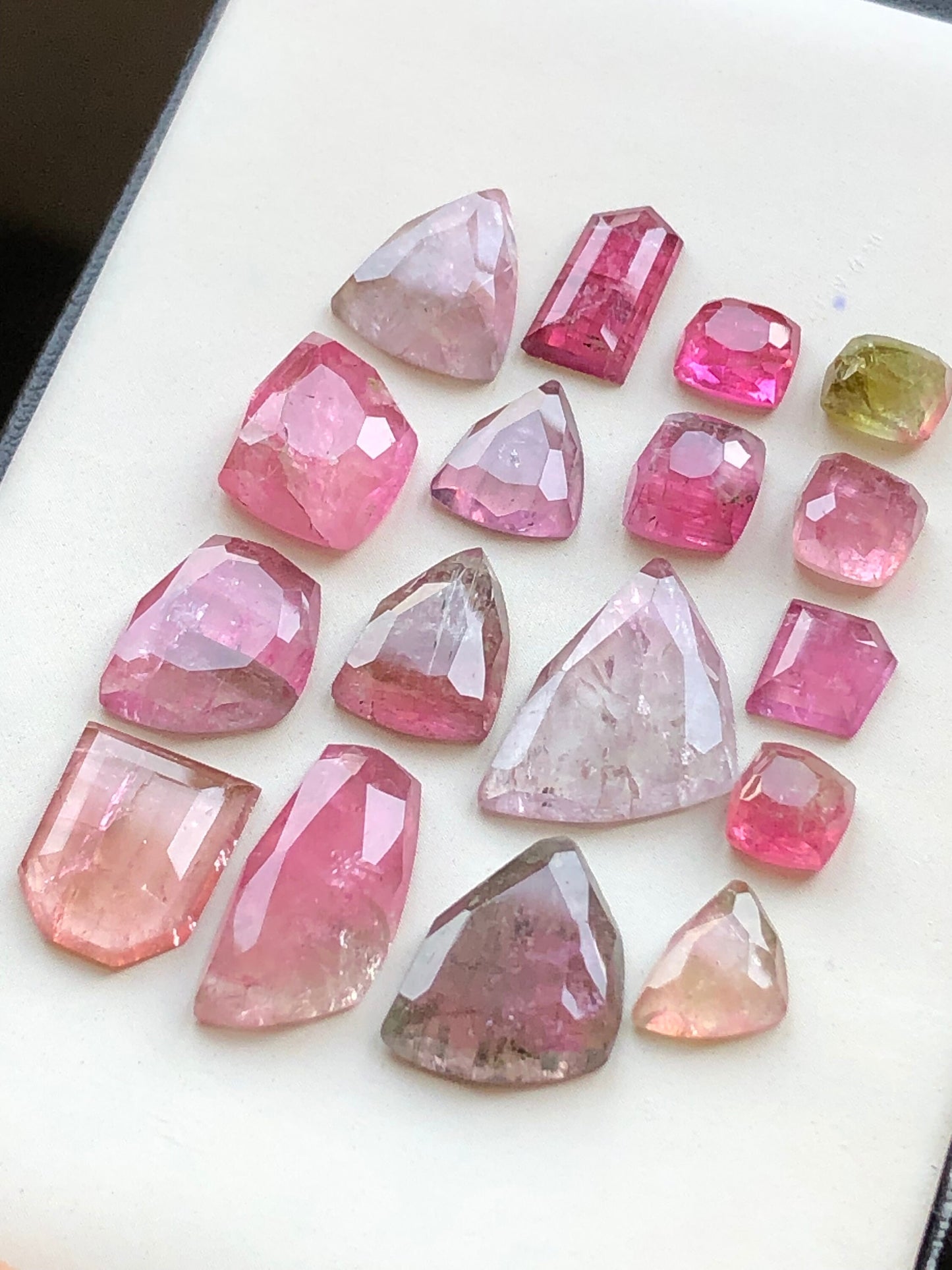 45 carats very beautiful natural tourmaline rosecuts available for sale