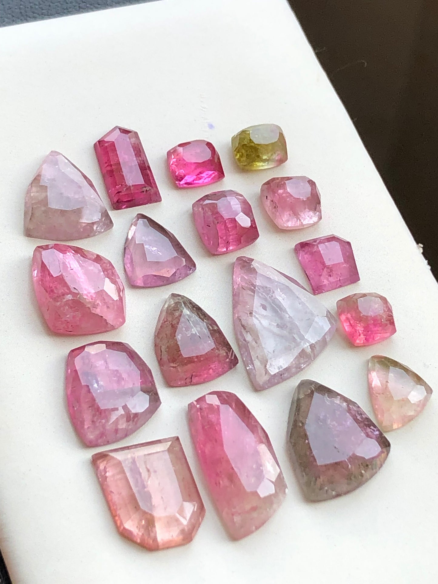 45 carats very beautiful natural tourmaline rosecuts available for sale