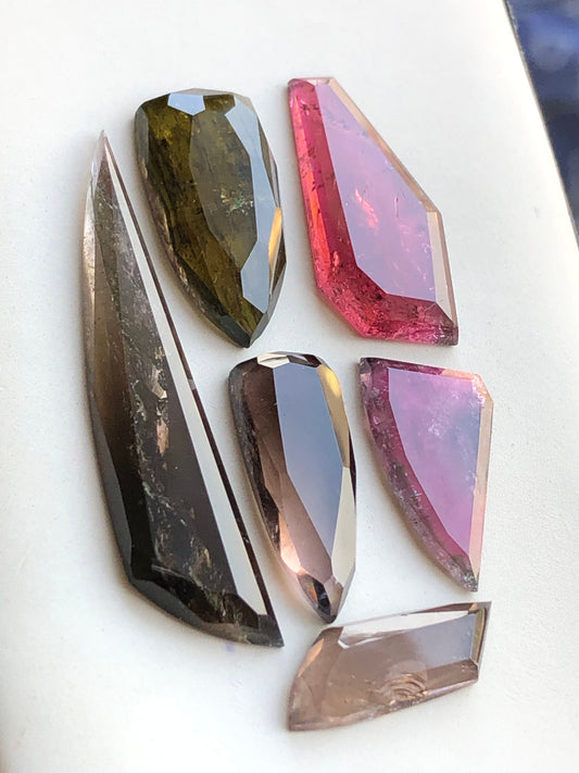 50 carats natural tourmaline rosecuts available for sale