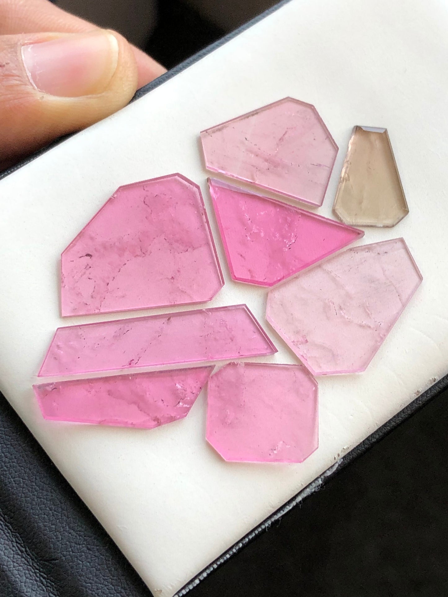 Natural tourmaline slices available 31.80 carats from Afghanistan