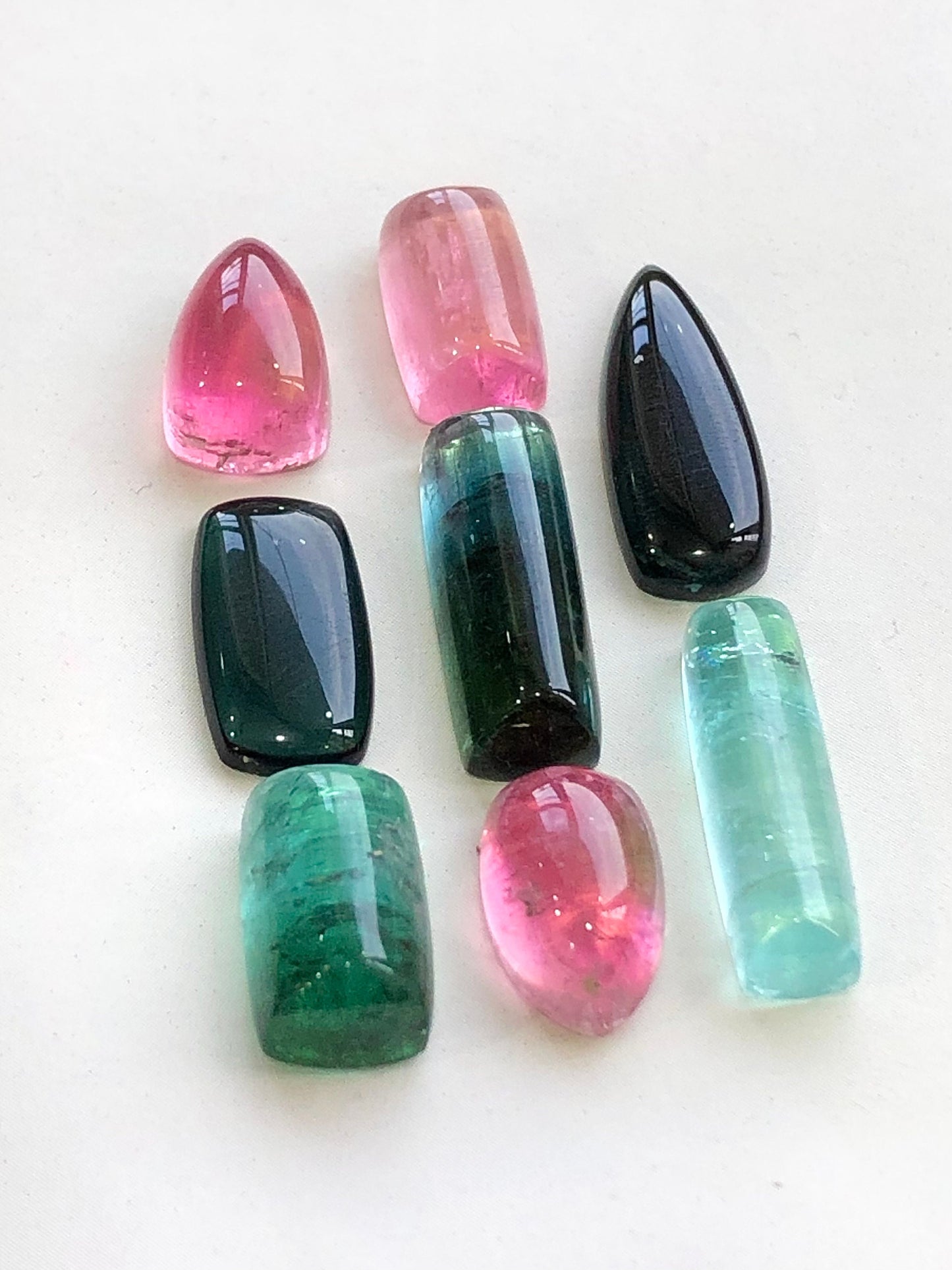 Natural tourmaline cabochons available 40.50 carats from Afghanistan