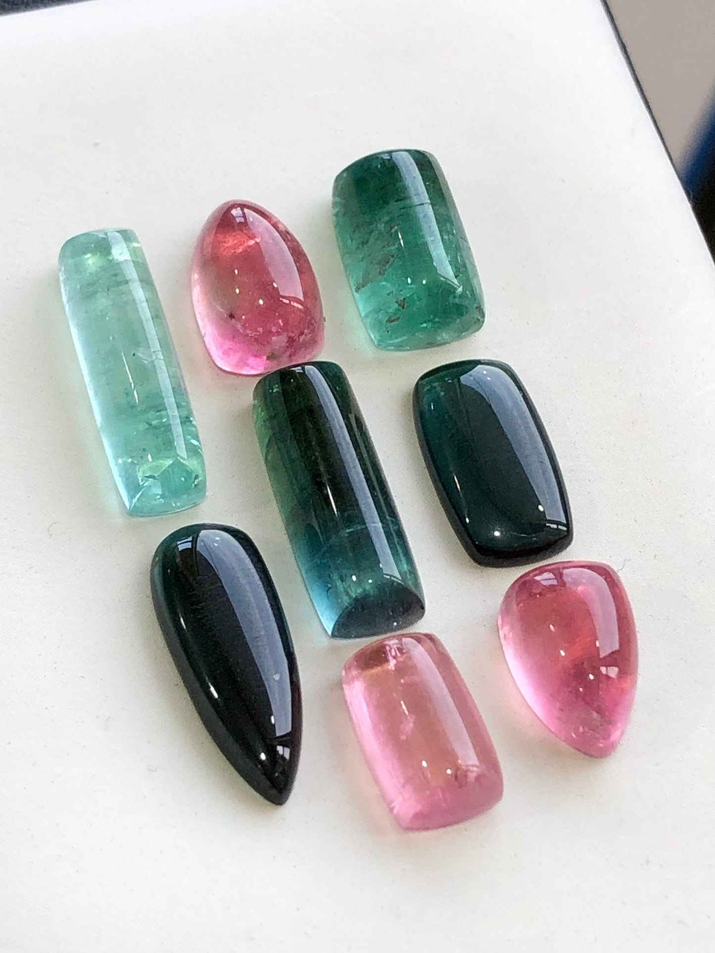 Natural tourmaline cabochons available 40.50 carats from Afghanistan