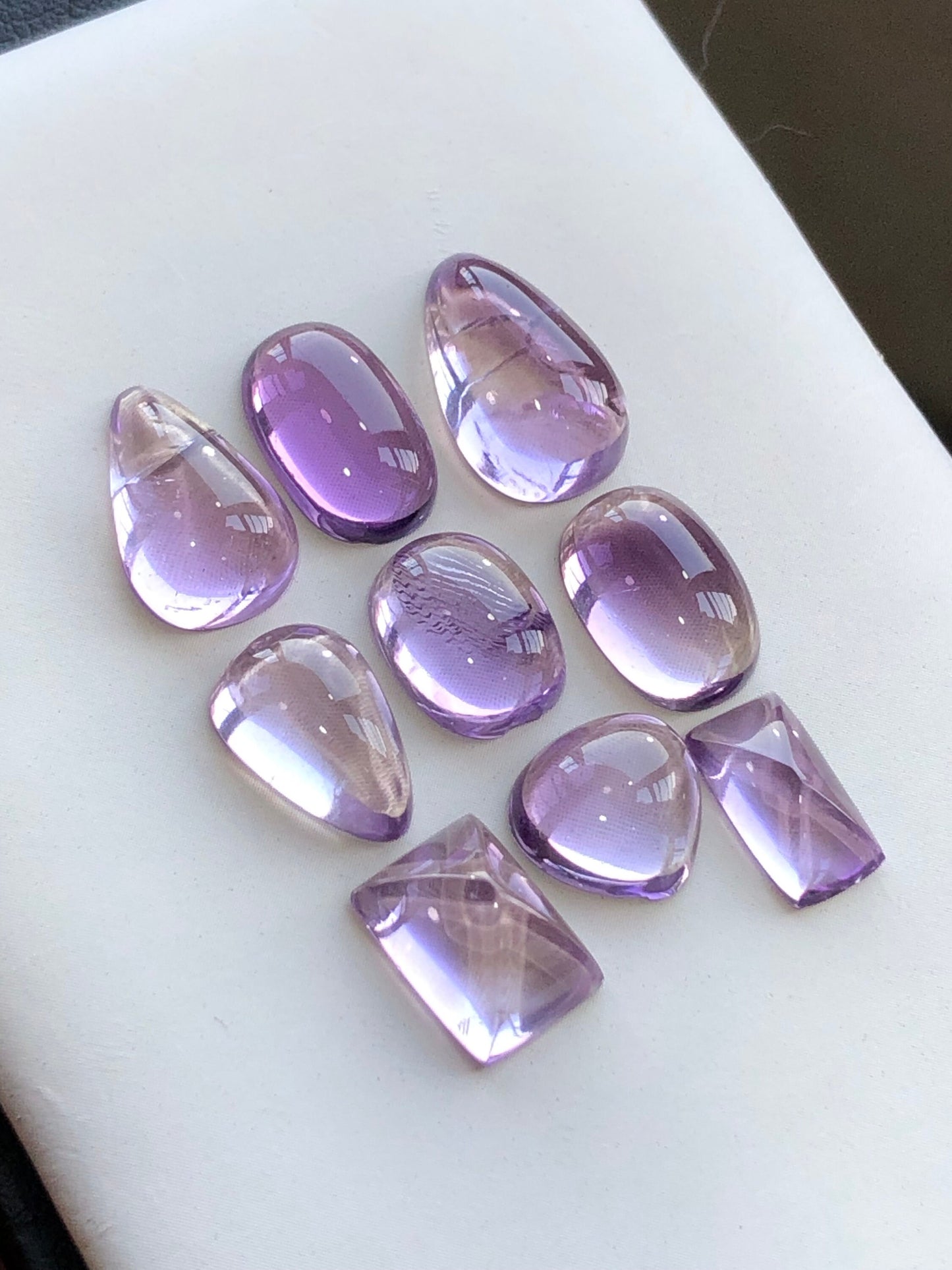 30.25 carats natural Amythyst cabochons