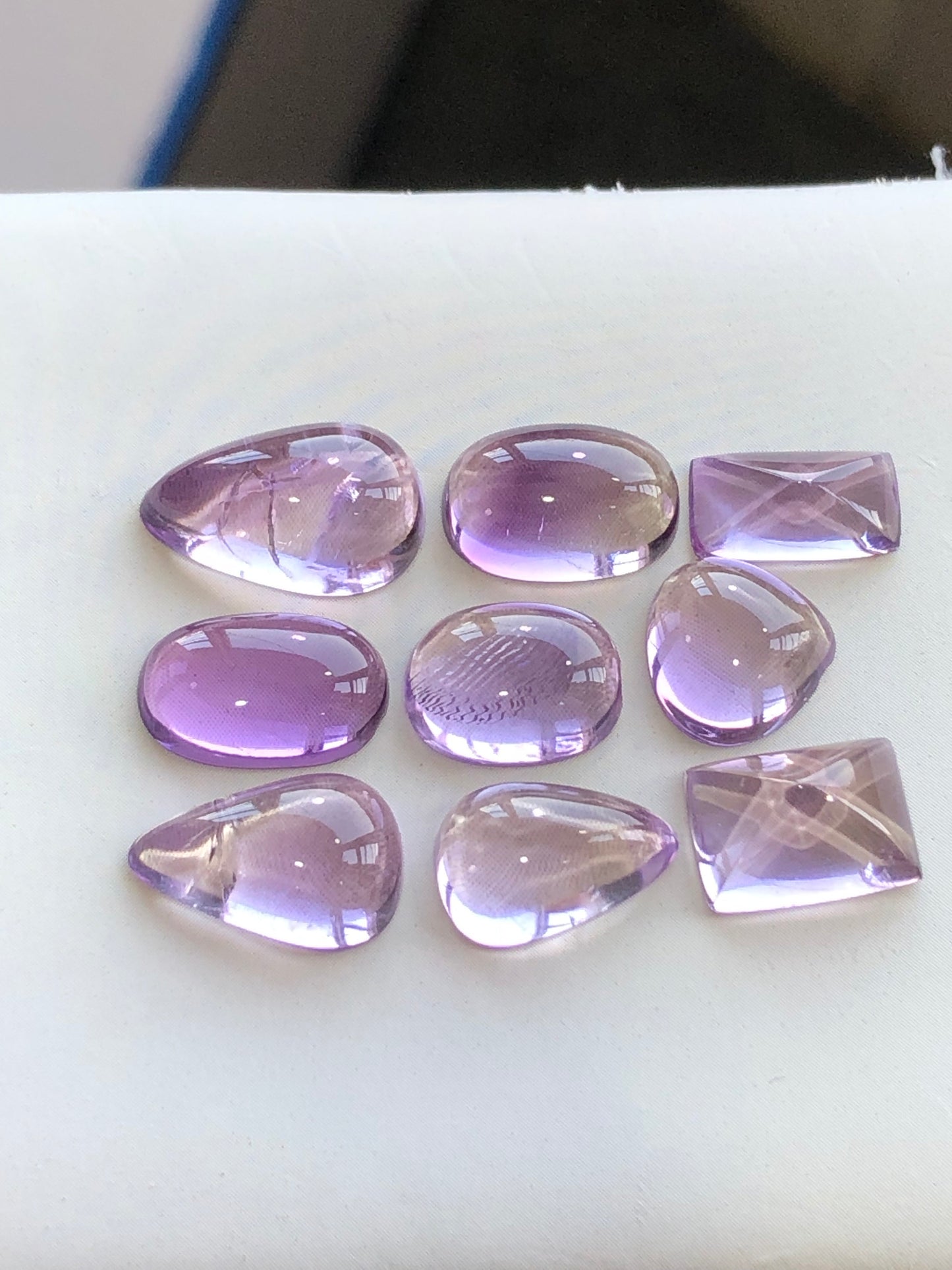 30.25 carats natural Amythyst cabochons