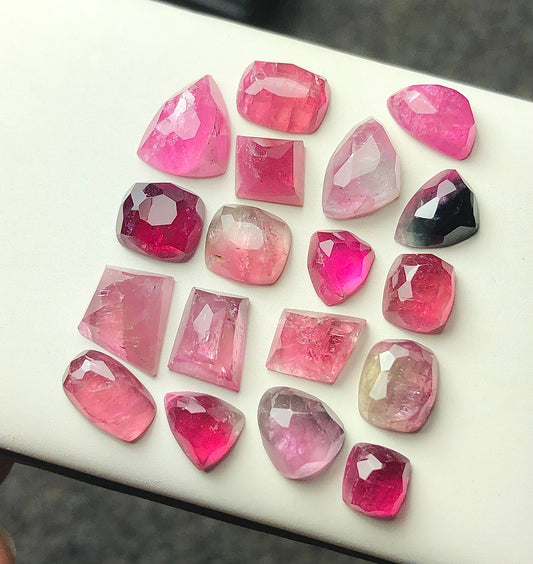 36 carats pink tourmaline rosecuts available flat back origin Afghanistan