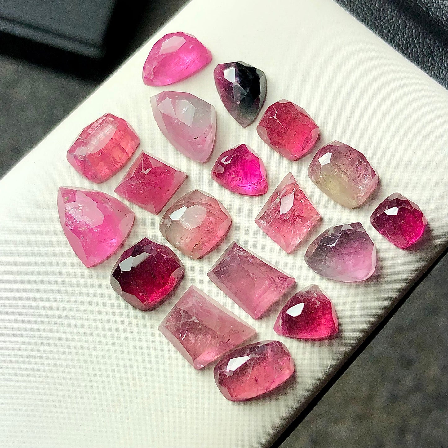 36 carats pink tourmaline rosecuts available flat back origin Afghanistan