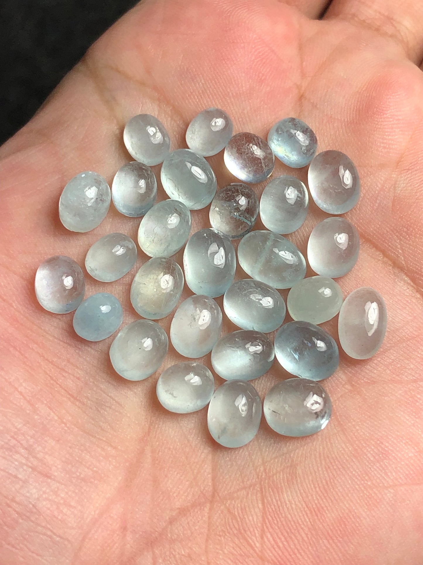 Aquamarine cabochons 53 carats natural