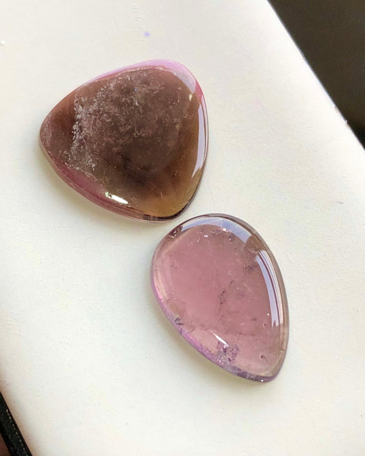 Natural tourmaline cabochons available 34.60 carats from Afghanistan