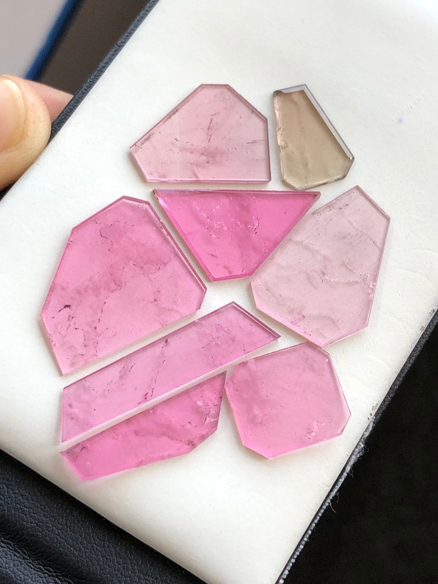 Natural tourmaline slices available 31.80 carats from Afghanistan