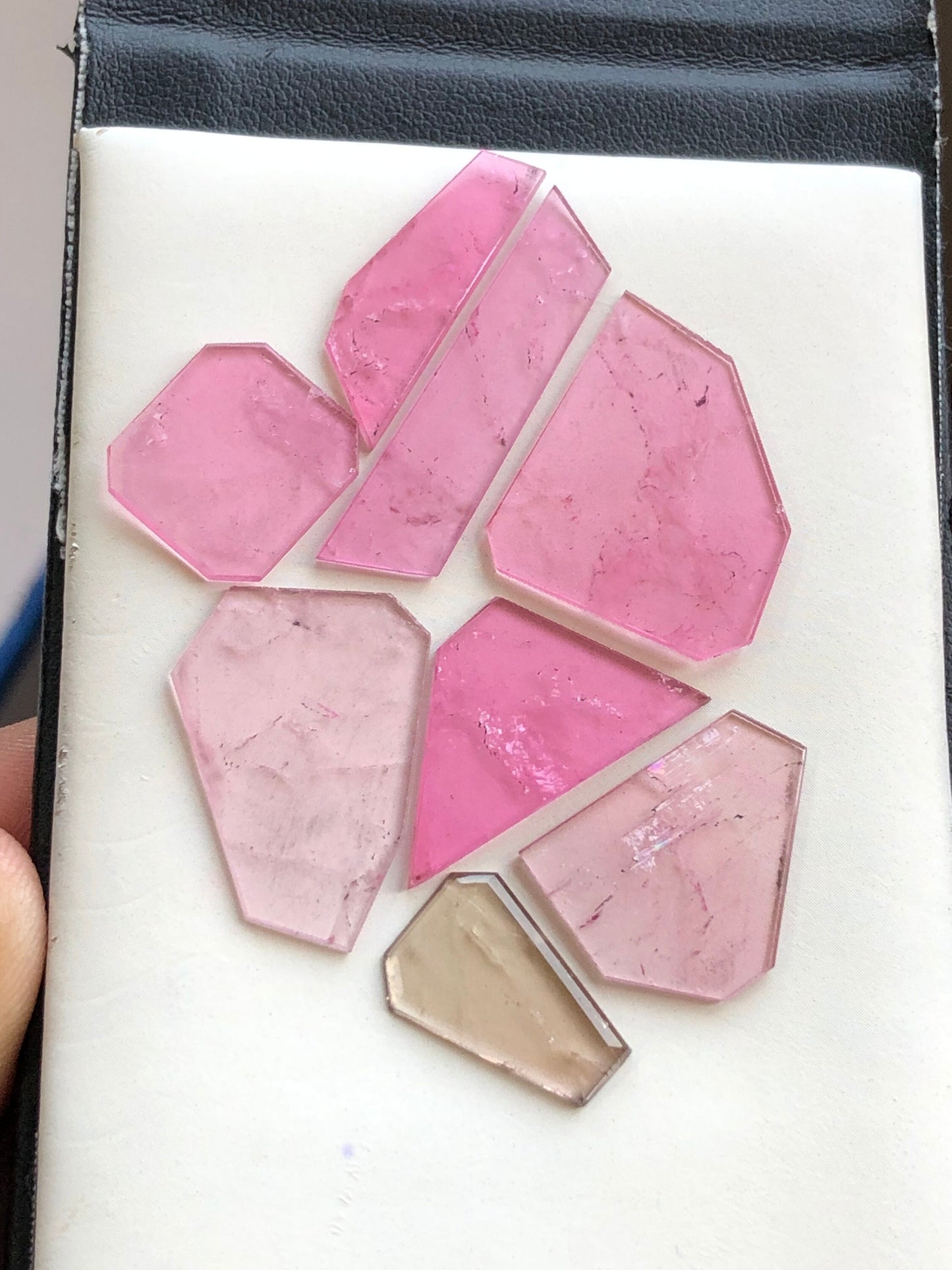 Natural tourmaline slices available 31.80 carats from Afghanistan