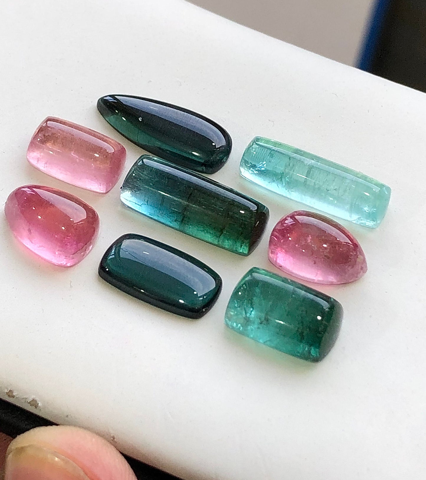 Natural tourmaline cabochons available 40.50 carats from Afghanistan