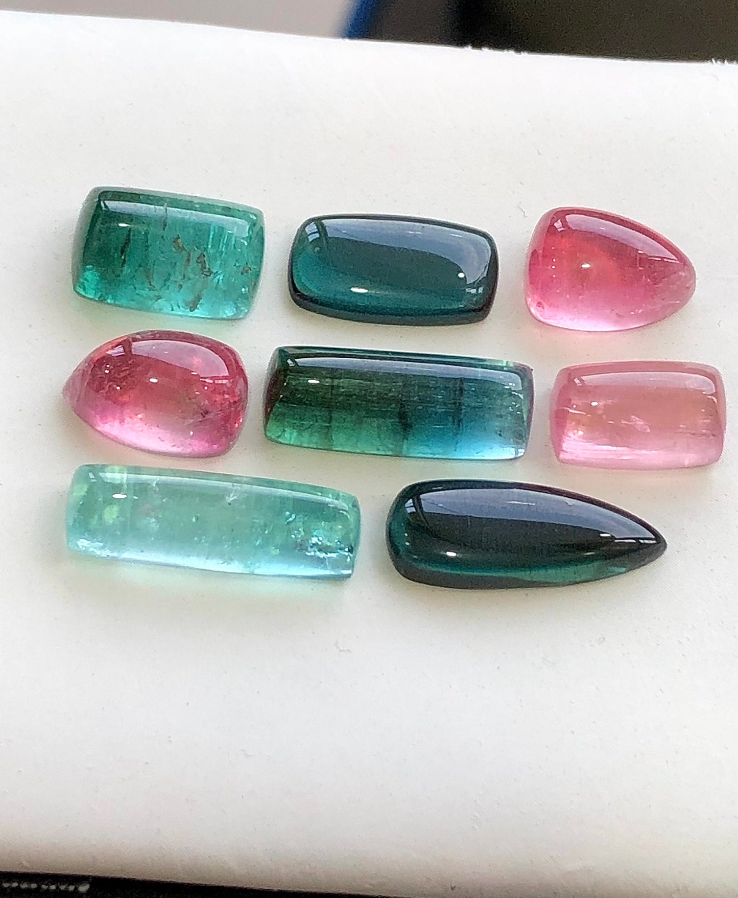 Natural tourmaline cabochons available 40.50 carats from Afghanistan