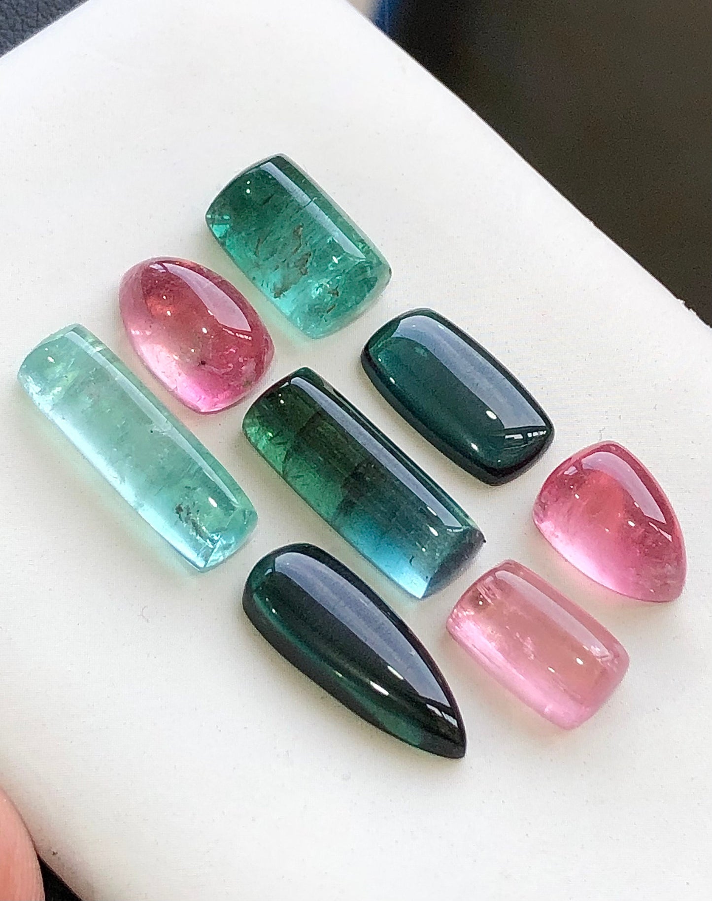 Natural tourmaline cabochons available 40.50 carats from Afghanistan