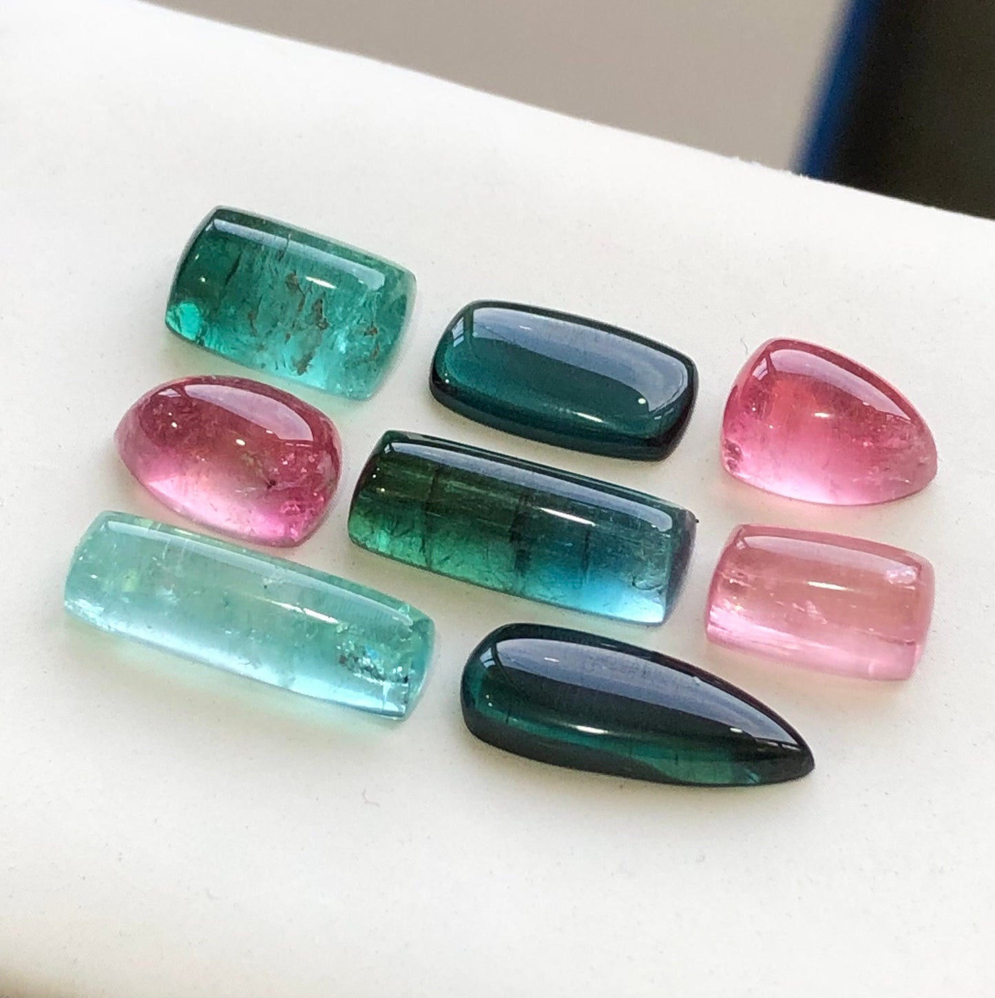 Natural tourmaline cabochons available 40.50 carats from Afghanistan