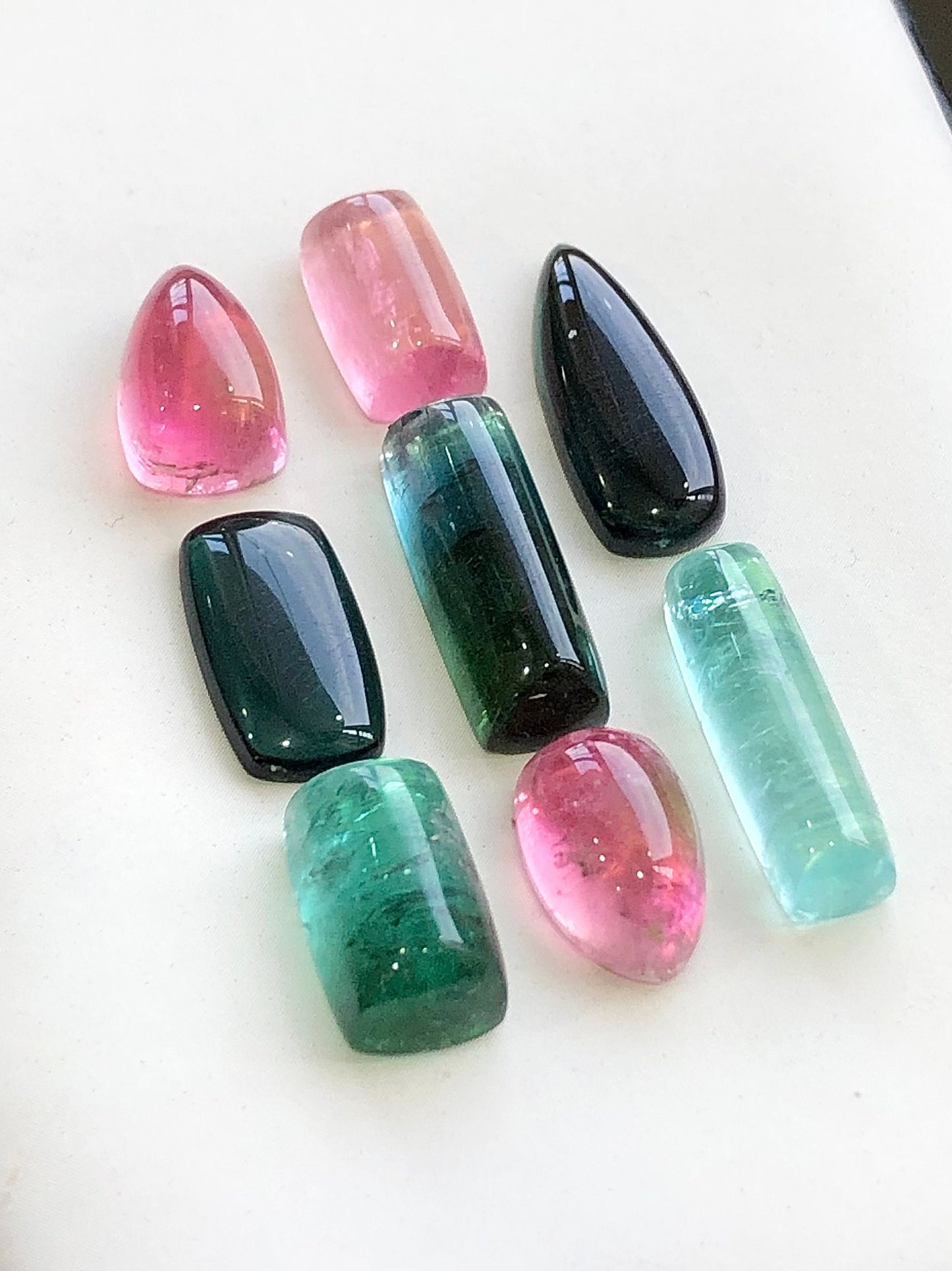 Natural tourmaline cabochons available 40.50 carats from Afghanistan