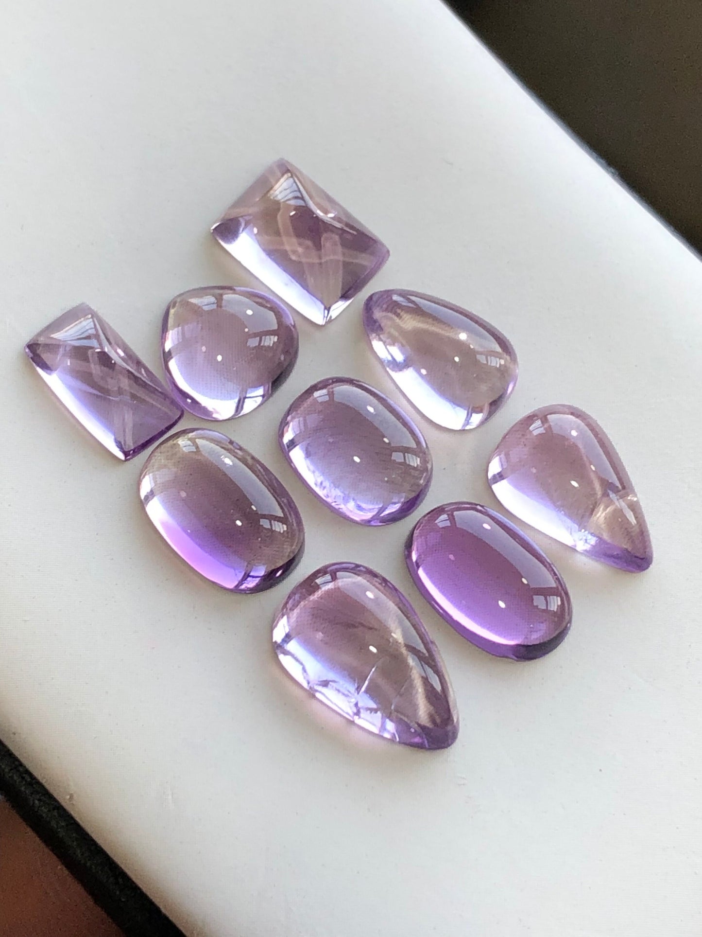 30.25 carats natural Amythyst cabochons