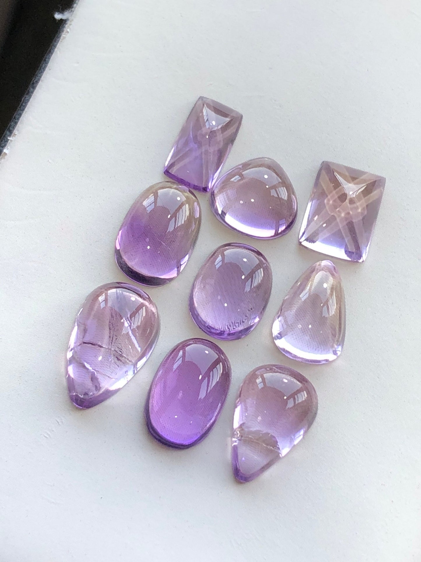 30.25 carats natural Amythyst cabochons